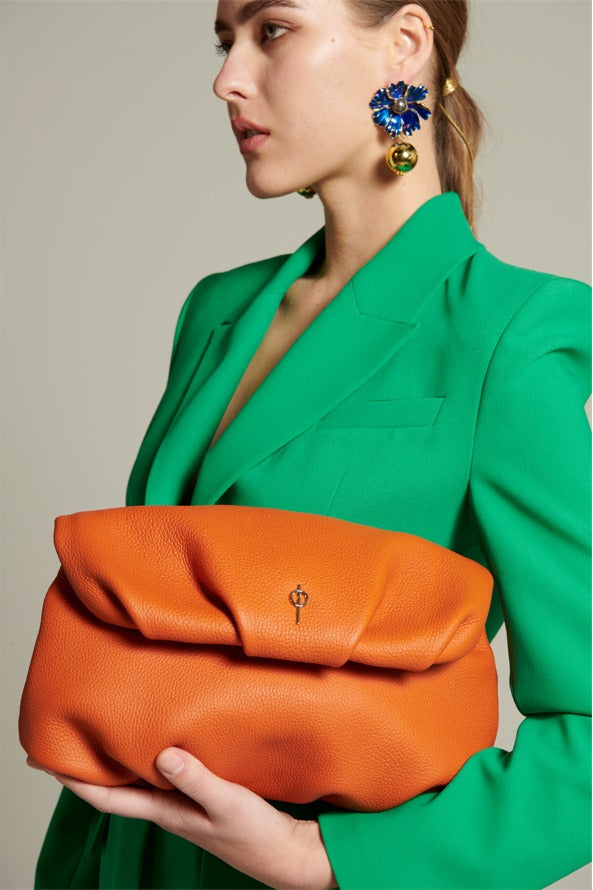 Otrera-Leda Floater - Orange-Clutch-5-Milagron.com
