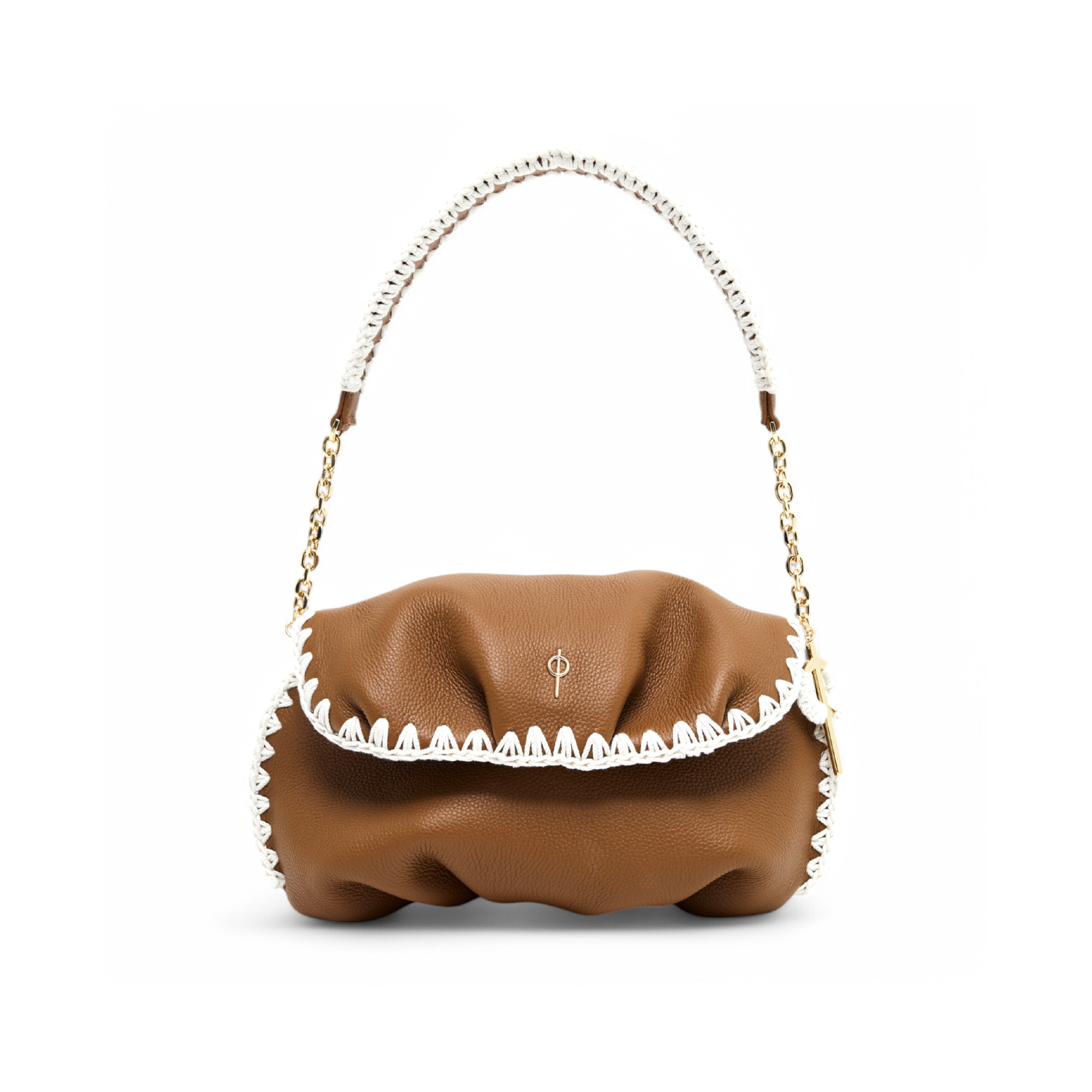 Otrera-Leda Macrame Brown-Clutch-2-Milagron.com