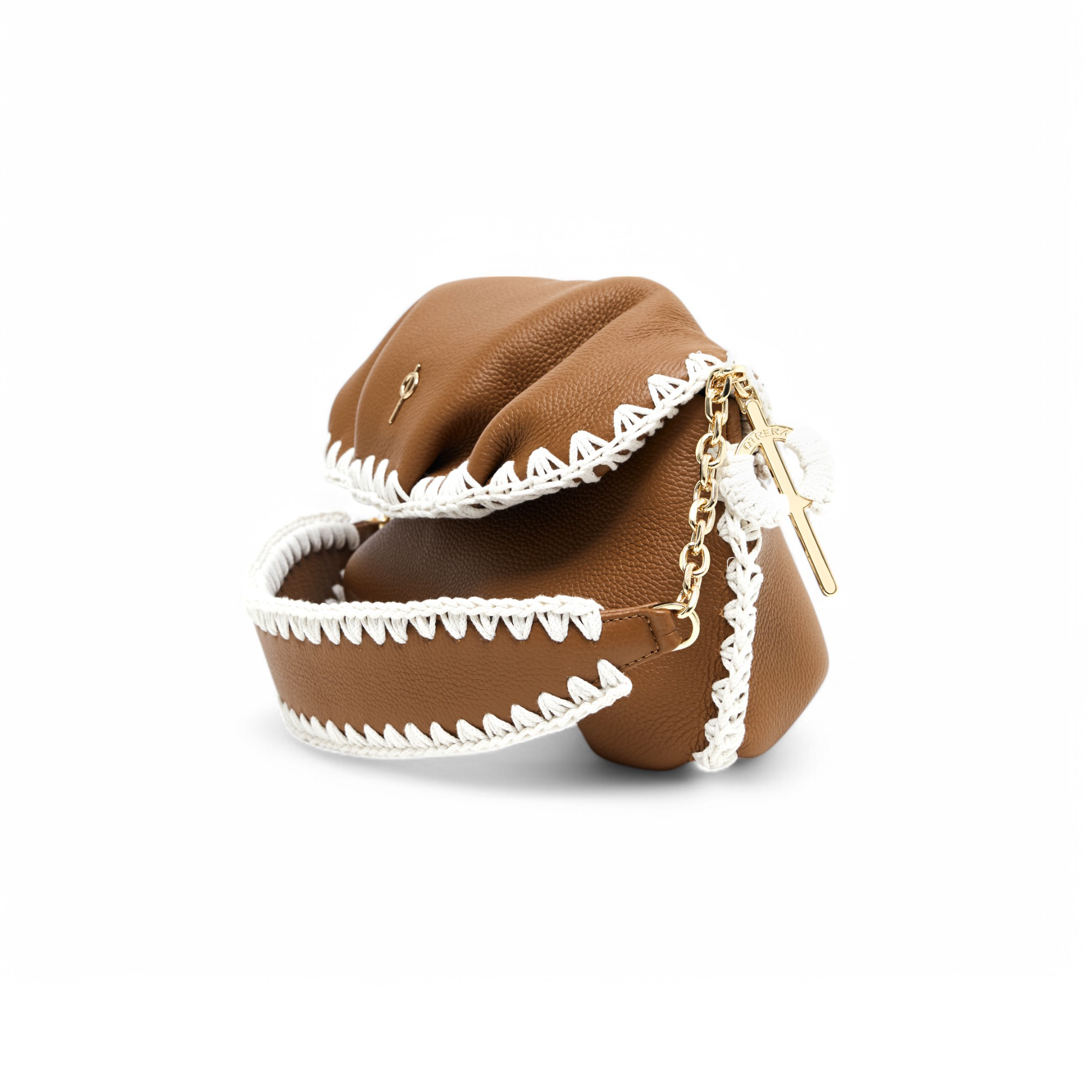 Otrera-Leda Macrame Brown-Clutch-4-Milagron.com