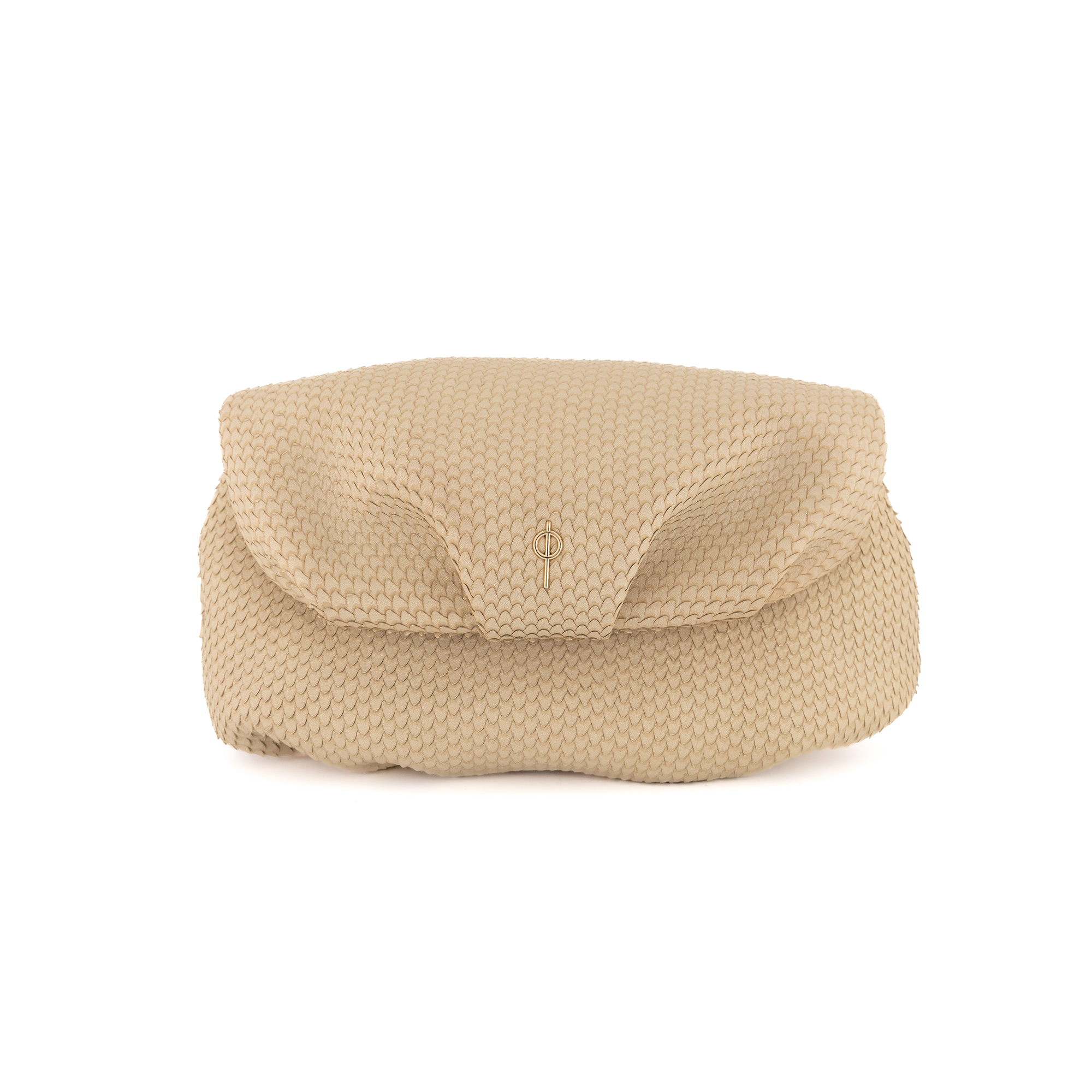 Otrera-Leda Snake - Beige-Clutch-1-Milagron.com