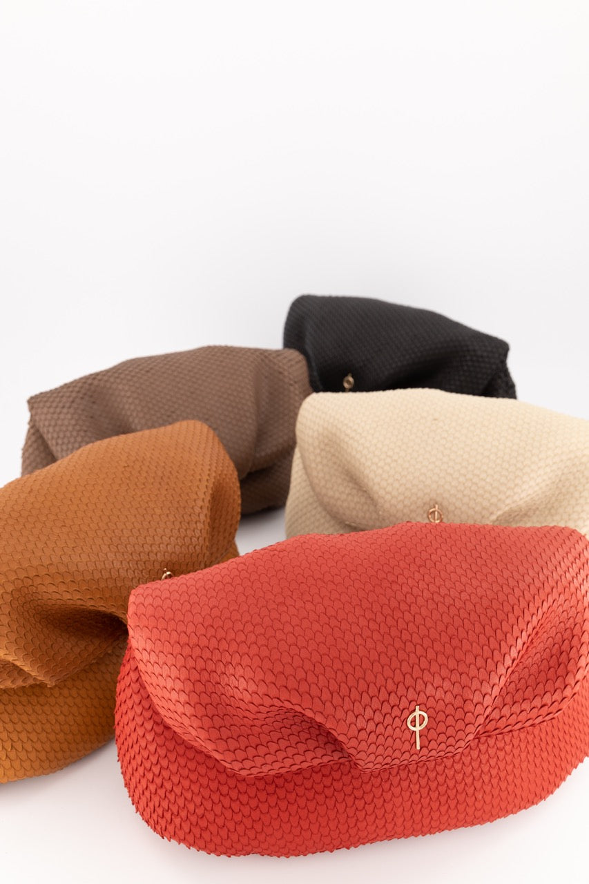 Otrera-Leda Snake - Beige-Clutch-4-Milagron.com