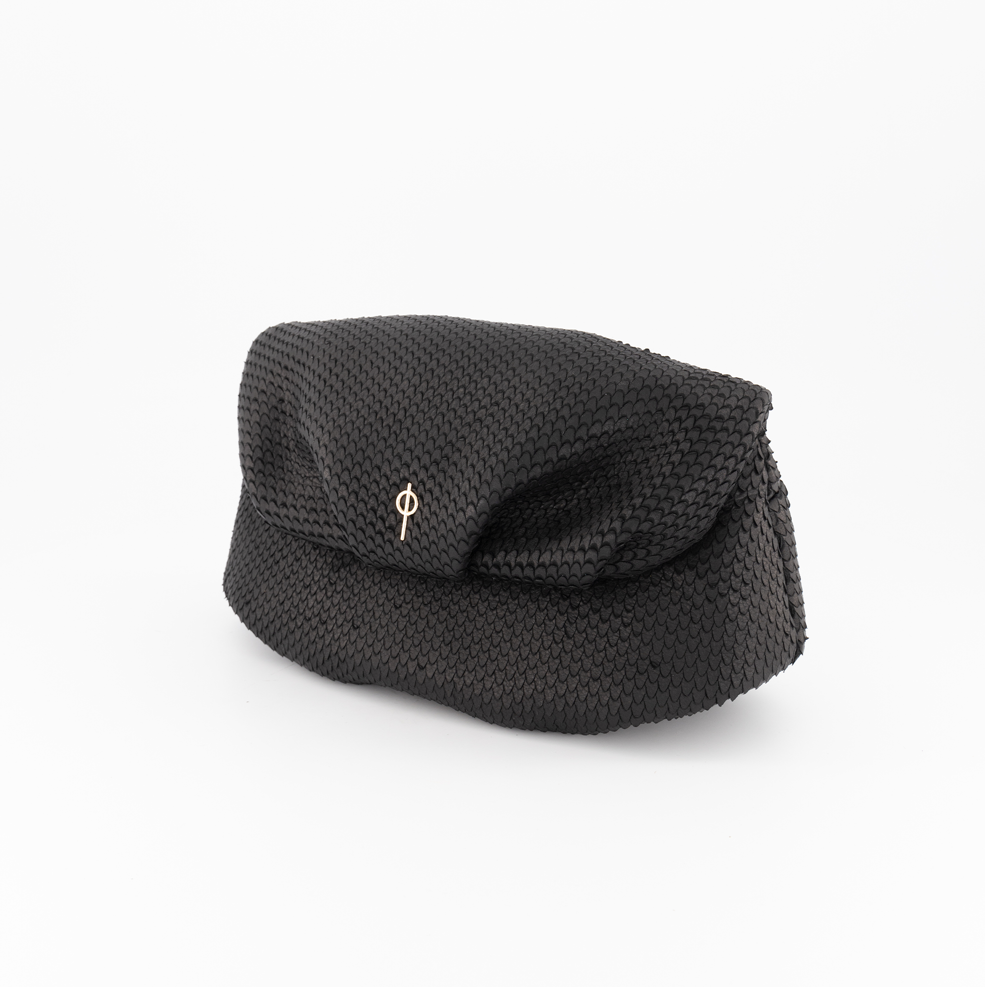 Otrera-Leda Snake Black-Clutch-2-Milagron.com