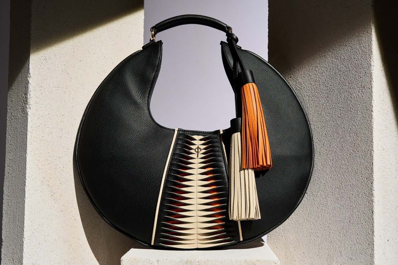 Otrera-Libertas Hobo Black & Orange-El Çantası-2-Milagron.com