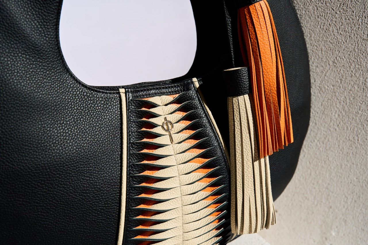 Otrera-Libertas Hobo Black & Orange-El Çantası-3-Milagron.com