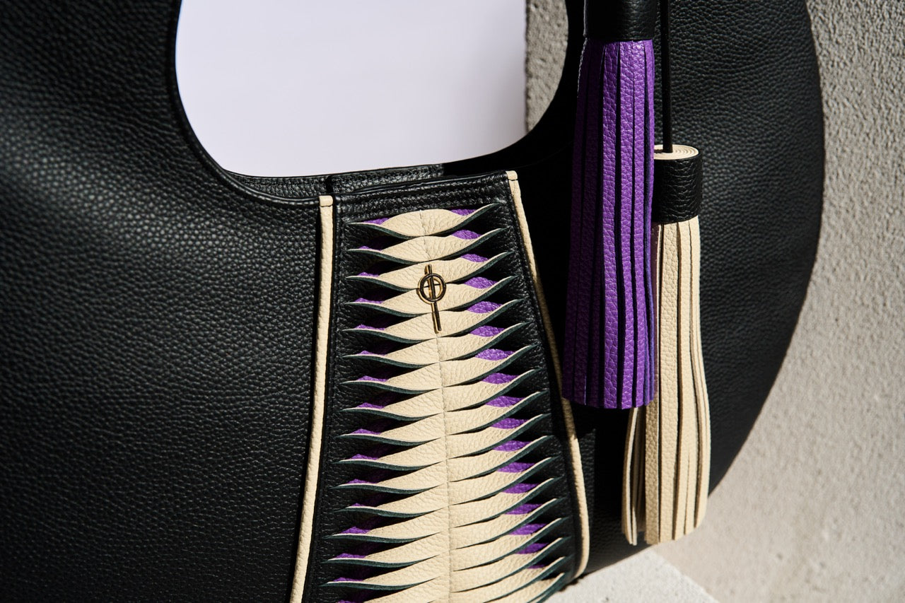 Otrera-Libertas Hobo - Black & Purple-El Çantası-3-Milagron.com