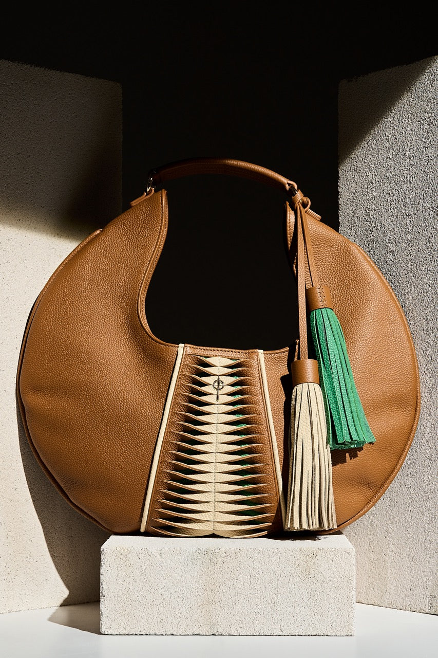 Otrera-Libertas Hobo - Tan & Green-El Çantası-3-Milagron.com