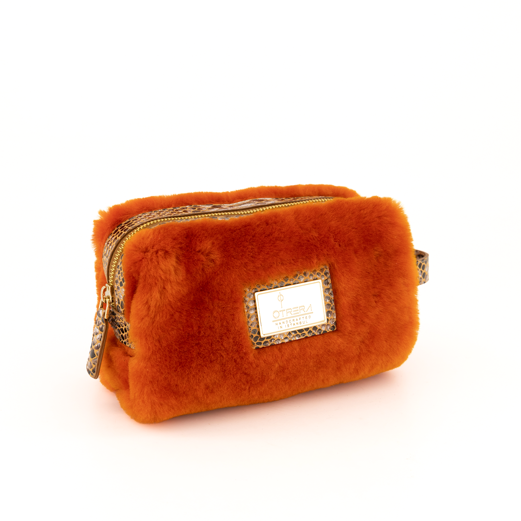 Otrera-Lula Pouch Fur - Burnt Orange-El Çantası-2-Milagron.com