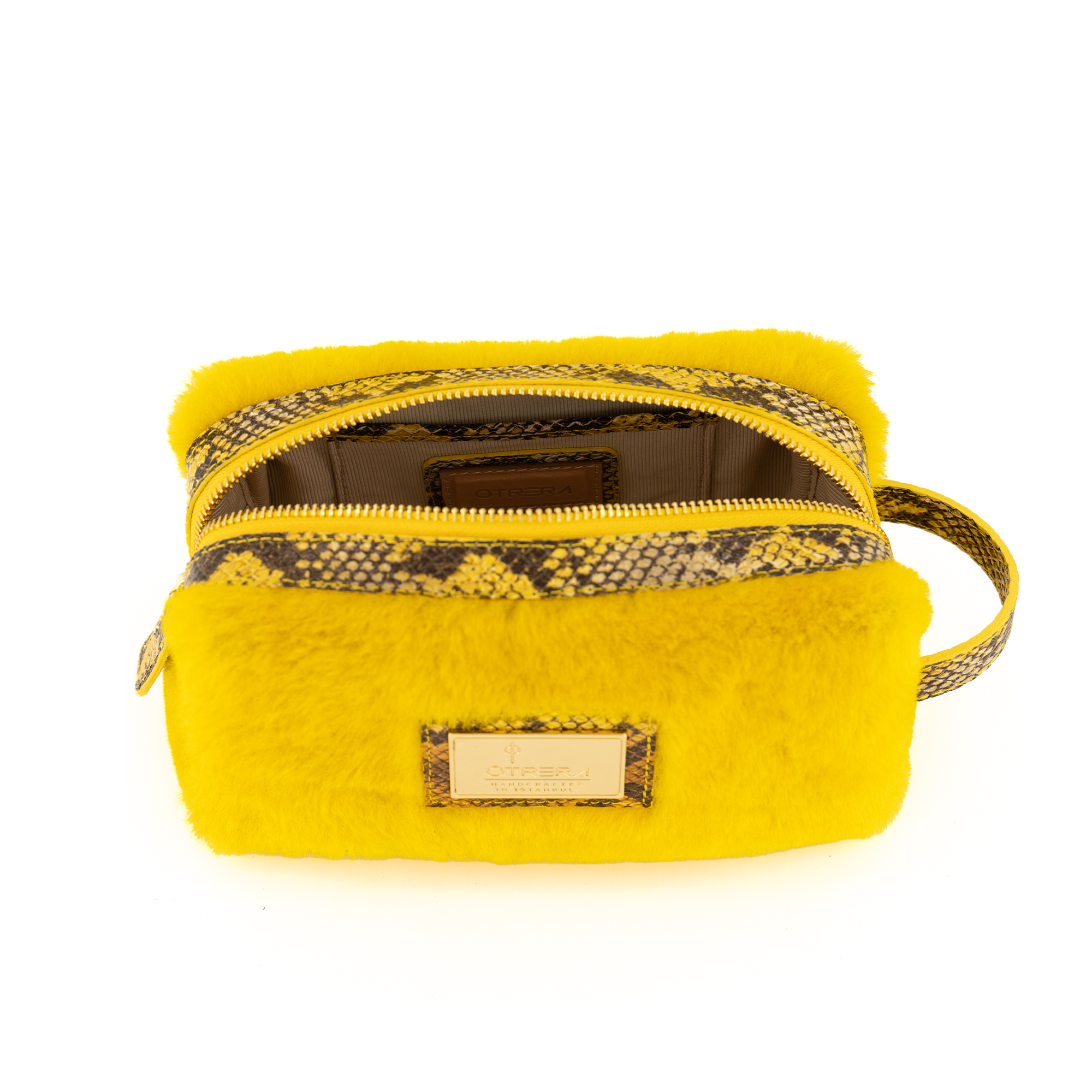 Otrera-Lula Pouch Fur - Canary-El Çantası-3-Milagron.com
