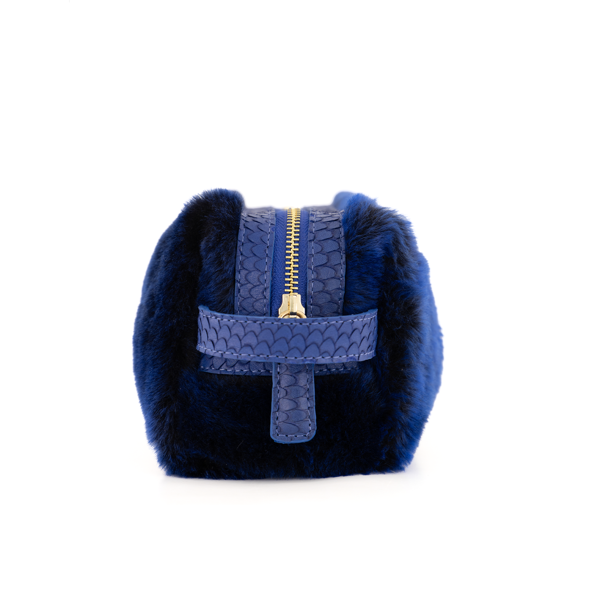Otrera-Lula Pouch Fur - Midnight Blue-El Çantası-3-Milagron.com