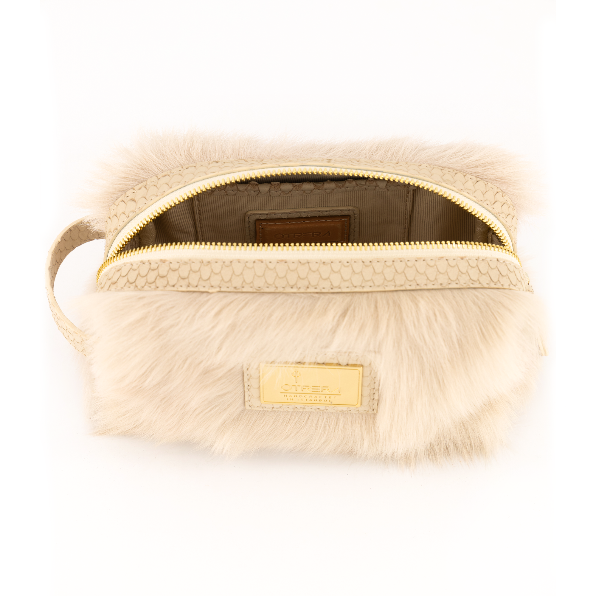 Otrera-Lula Pouch Shearling - Beige-El Çantası-3-Milagron.com