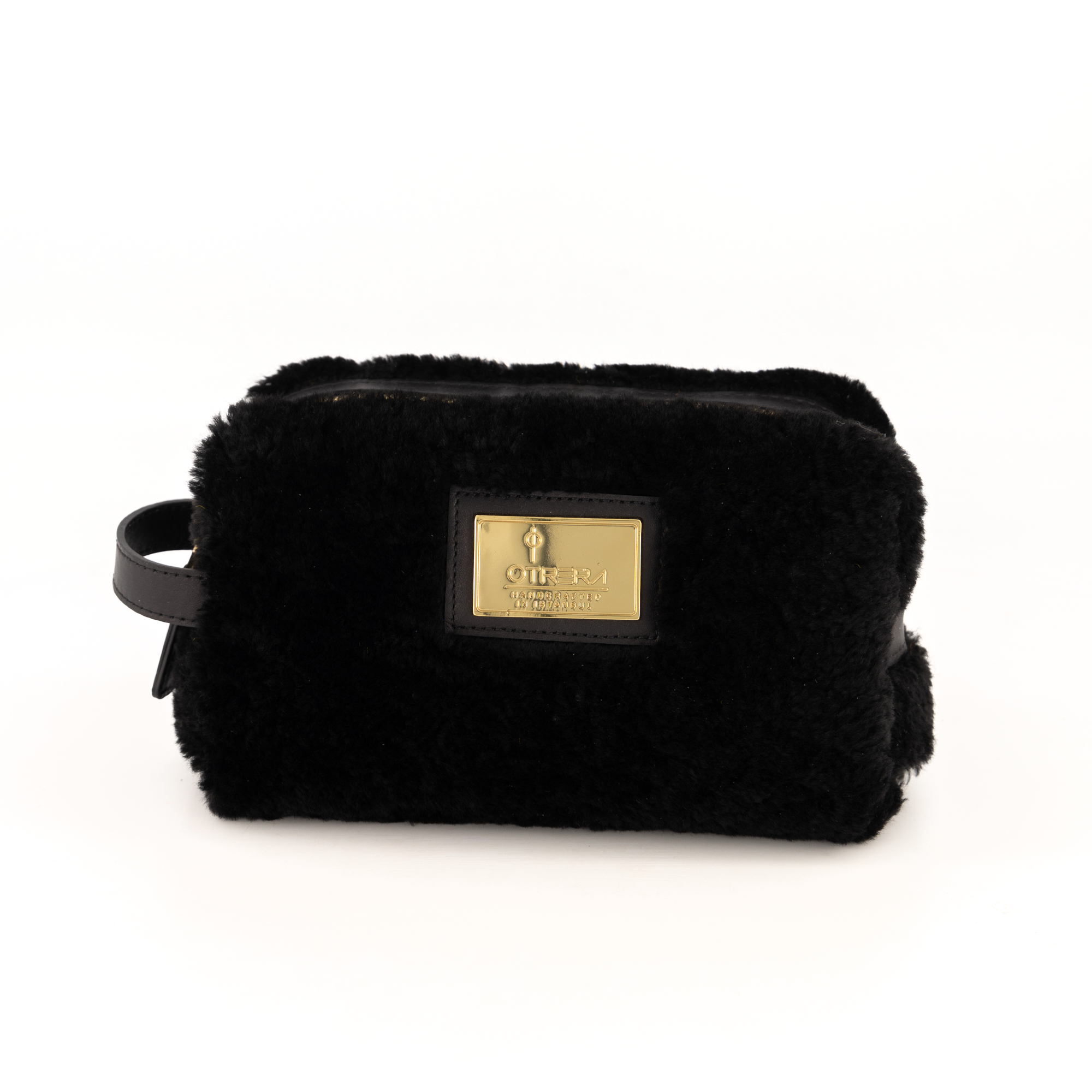 Otrera-Lula Pouch Shearling - Black-El Çantası-3-Milagron.com