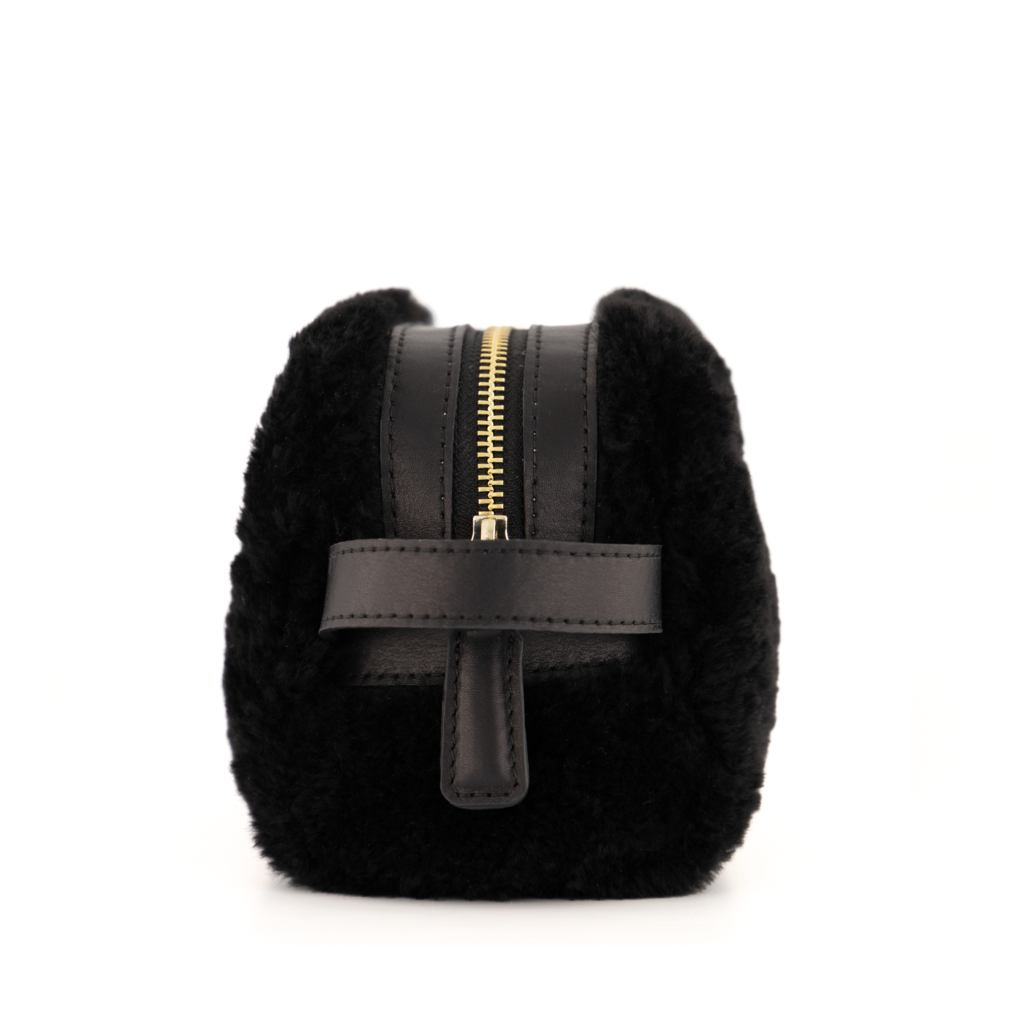 Otrera-Lula Pouch Shearling - Black-El Çantası-4-Milagron.com