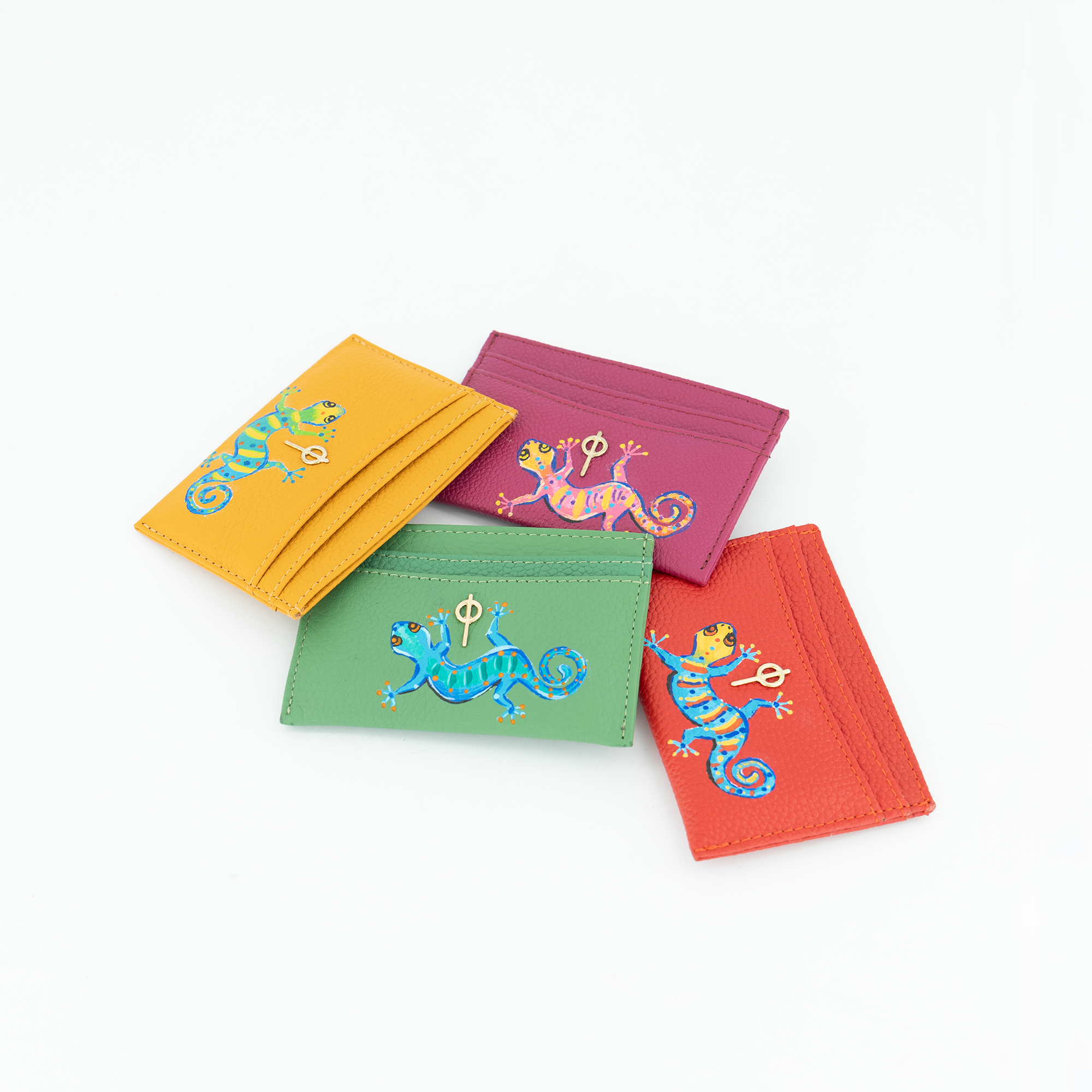 Otrera-Lydia Hand Painted - Pink-Cüzdan & Kartlık-3-Milagron.com