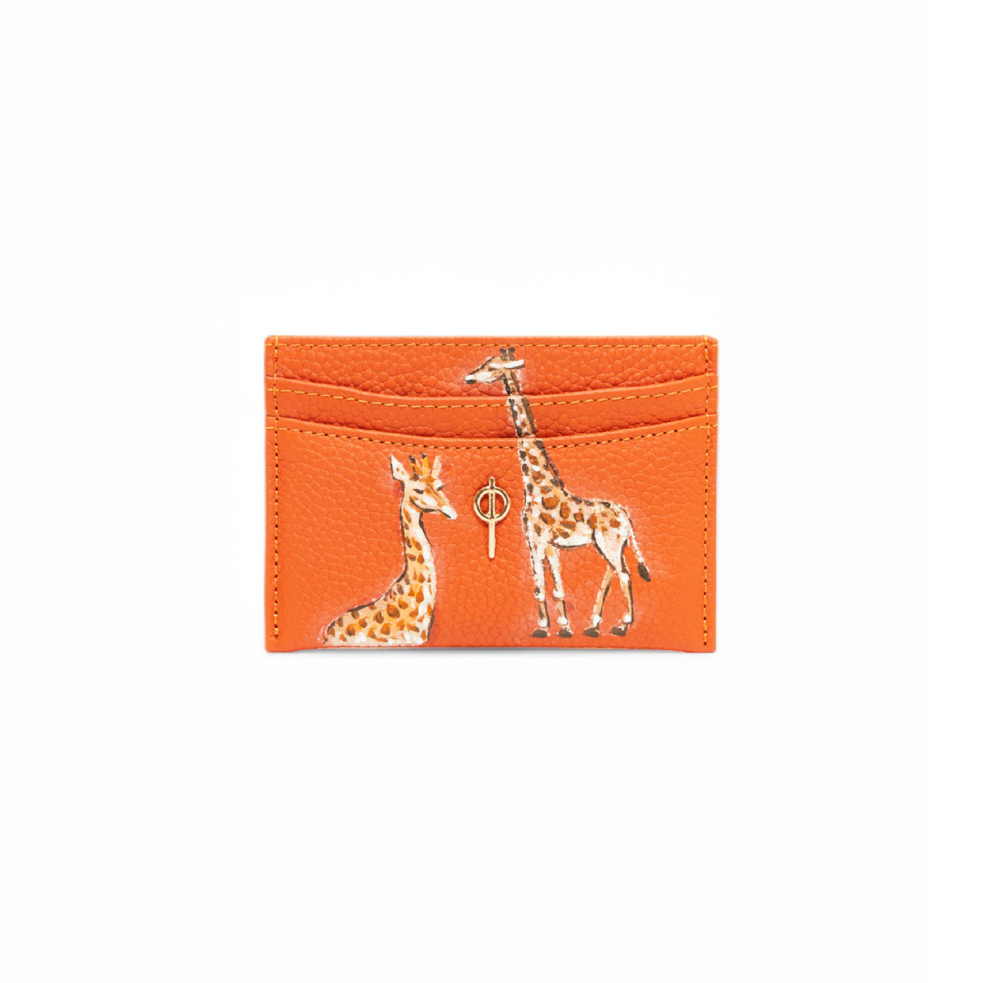 Otrera-Lydia Safari Orange Hand Painted-Kartlık-1-Milagron.com