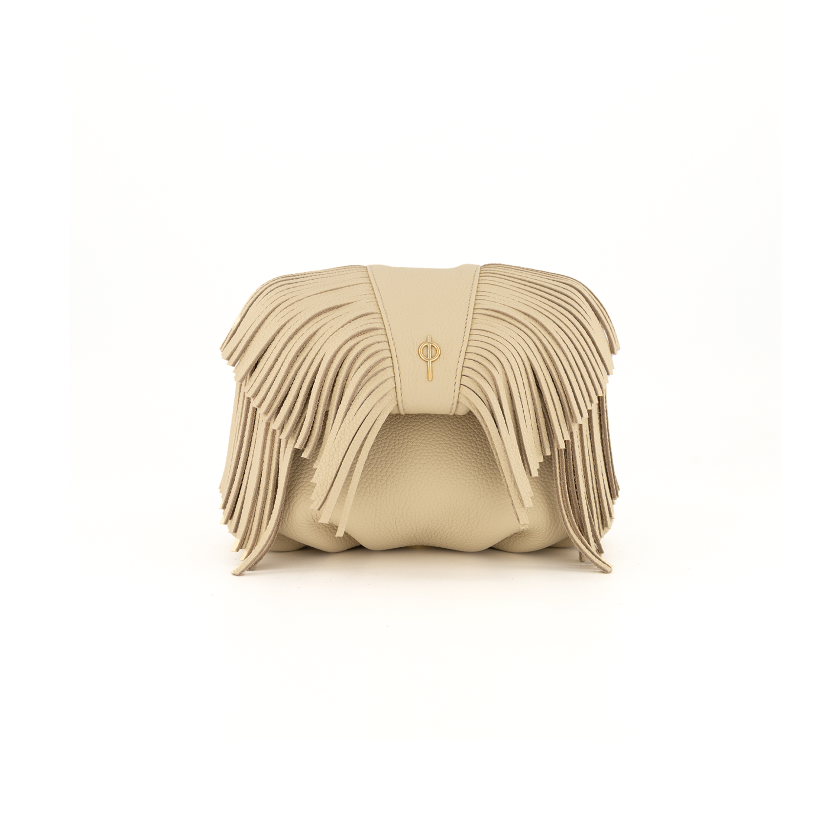 Otrera-Mini Fringe Leda Beige-Omuz Çantası-4-Milagron.com
