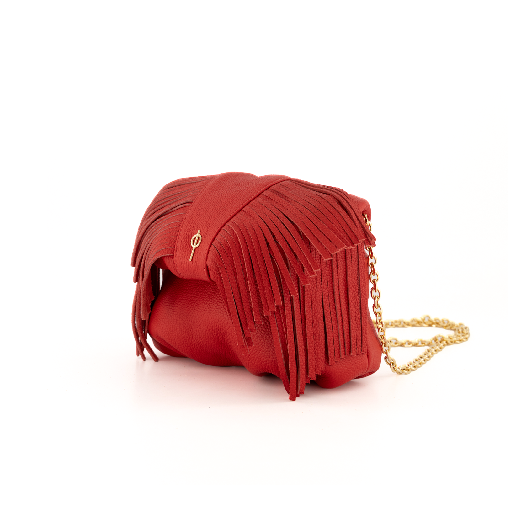 Otrera-Mini Fringe Leda Red-Omuz Çantası-3-Milagron.com