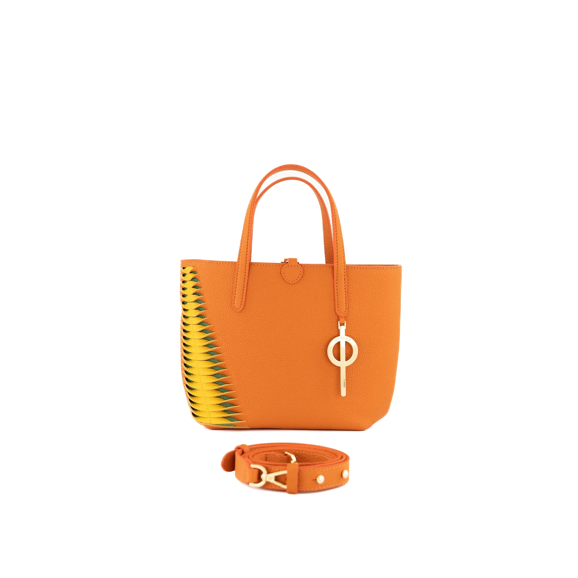 Otrera-Mini Shopping Bag Orange&Yellow-Omuz Çantası-1-Milagron.com