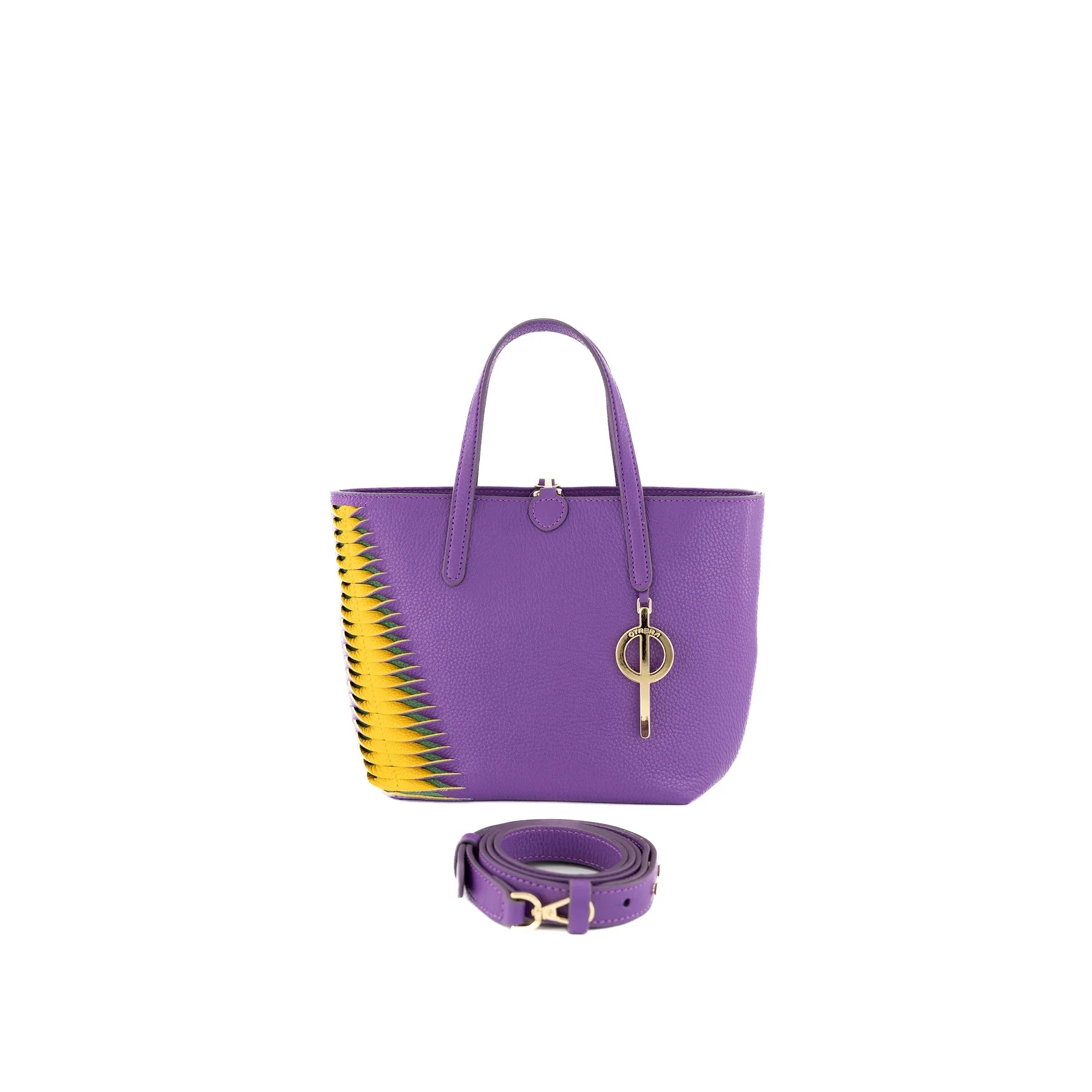 Otrera-Mini Shopping Bag Purple&Yellow-Omuz Çantası-1-Milagron.com