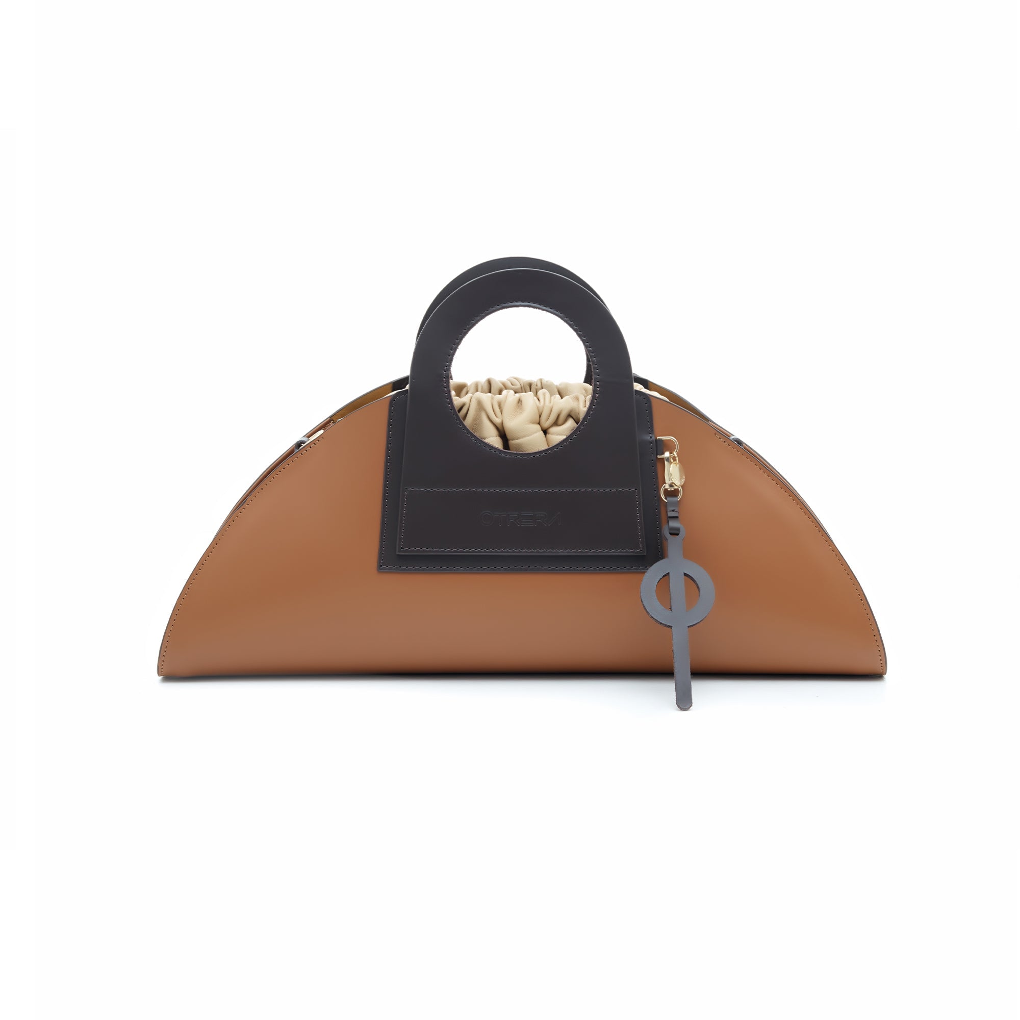Otrera-Mini Taco Leather - Tan-El Çantası-1-Milagron.com