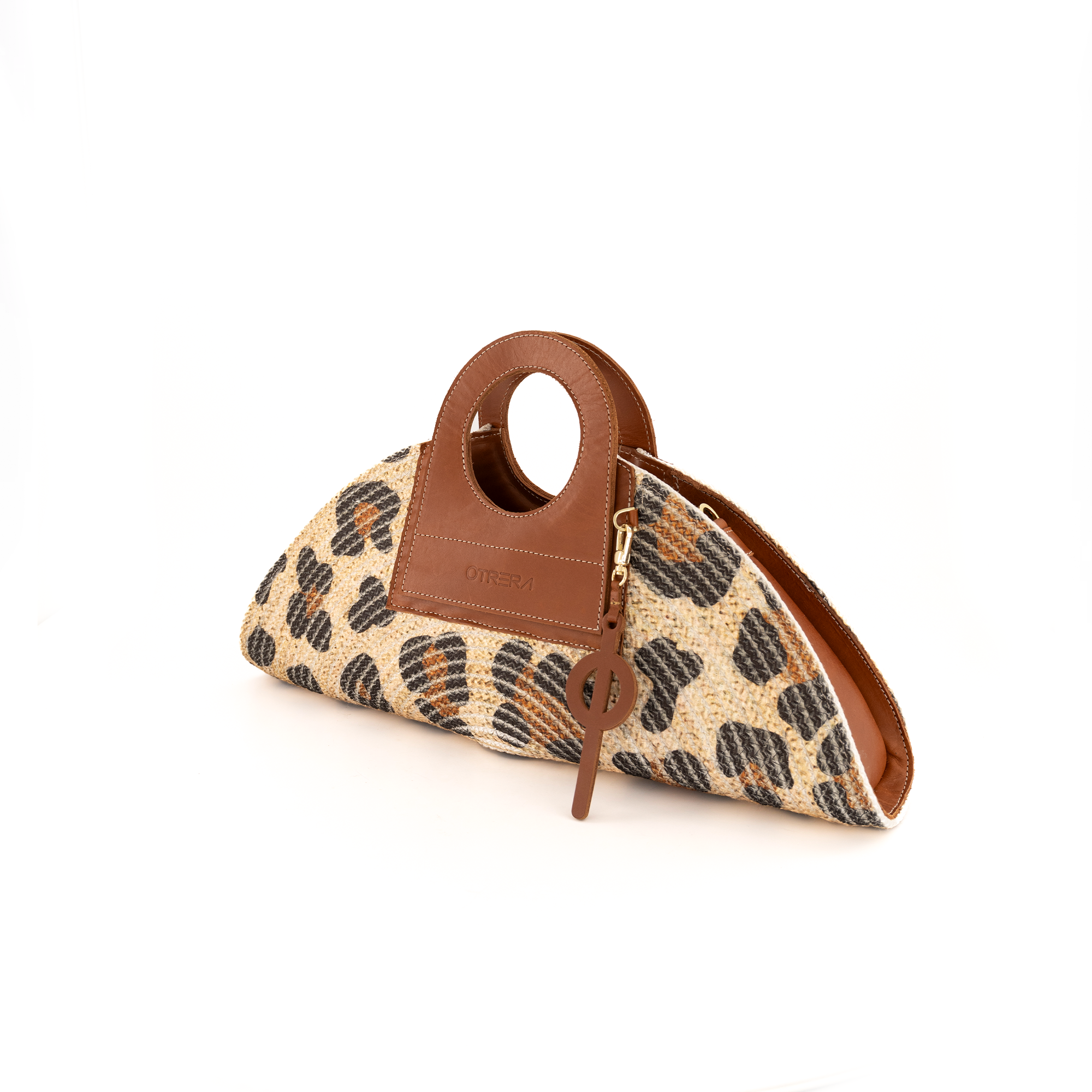 Otrera-Mini Taco Leopard Tan-Omuz Çantası-1-Milagron.com