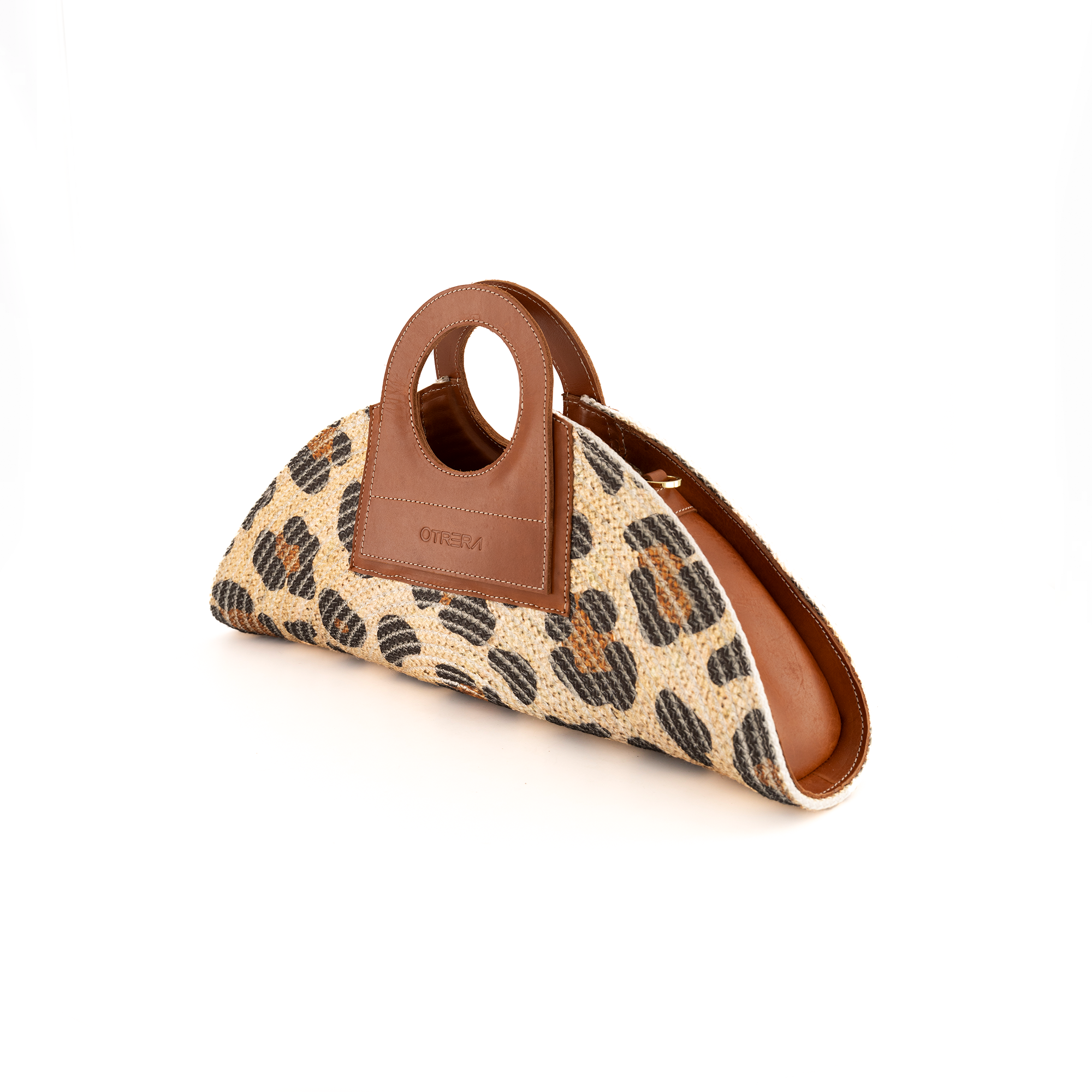 Otrera-Mini Taco Leopard Tan-Omuz Çantası-2-Milagron.com