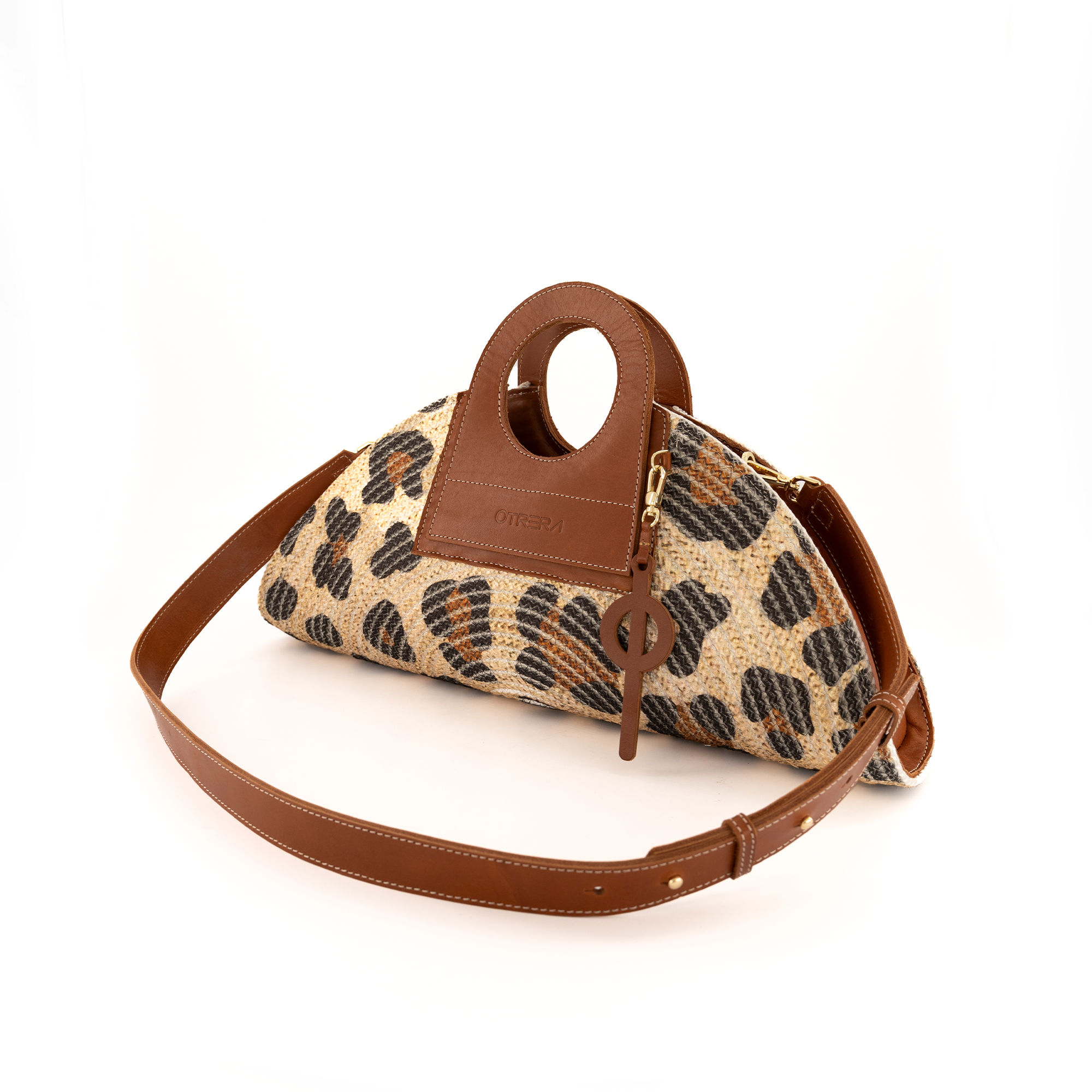 Otrera-Mini Taco Leopard Tan-Omuz Çantası-6-Milagron.com