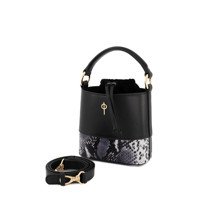 Otrera-Noa Snake Black-El Çantası-2-Milagron.com