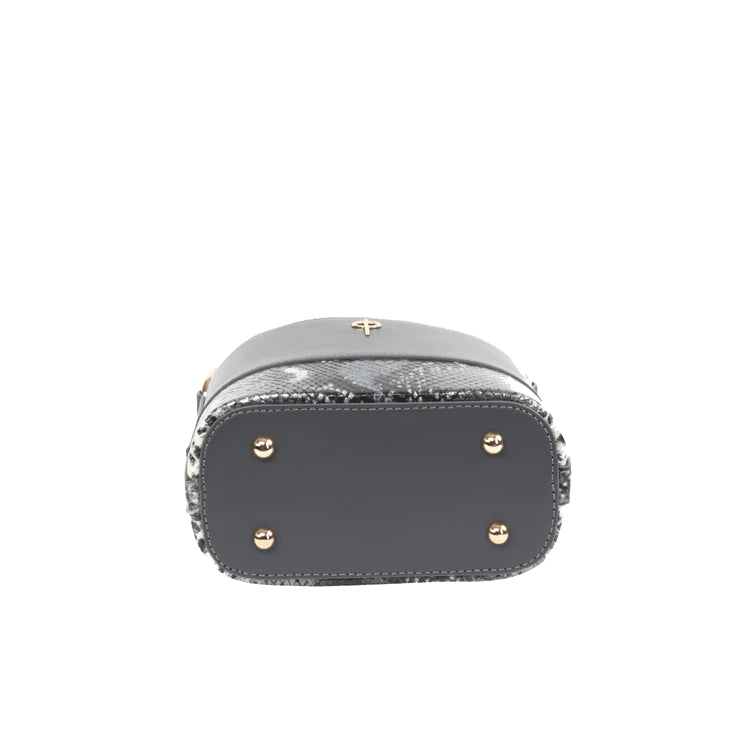 Otrera-Noa Snake Grey-Omuz Çantası-3-Milagron.com