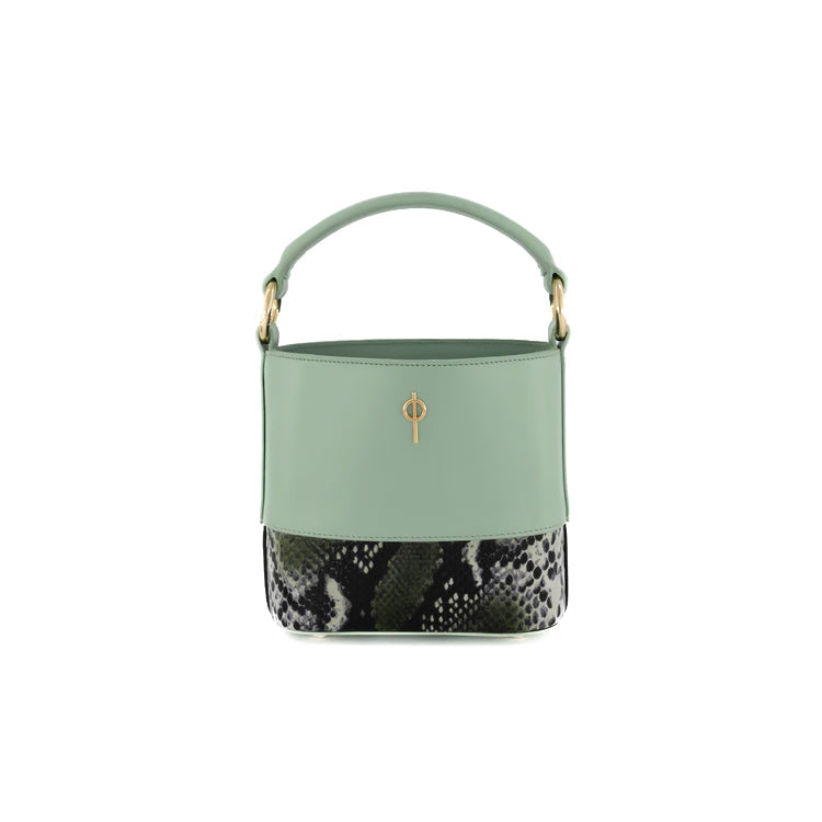 Otrera-Noa Snake Mint Green-Omuz Çantası-1-Milagron.com