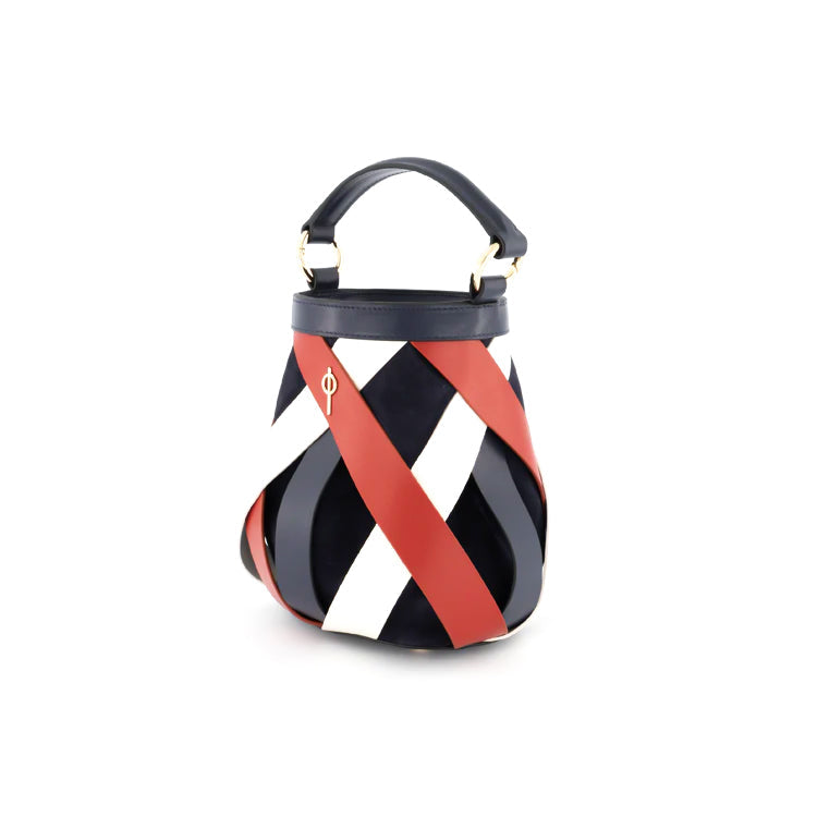 Otrera-Olina Navy & White & Red-El Çantası-2-Milagron.com