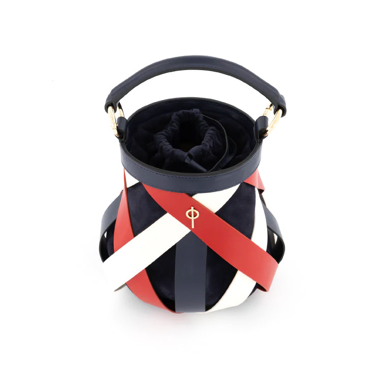 Otrera-Olina Navy & White & Red-El Çantası-3-Milagron.com