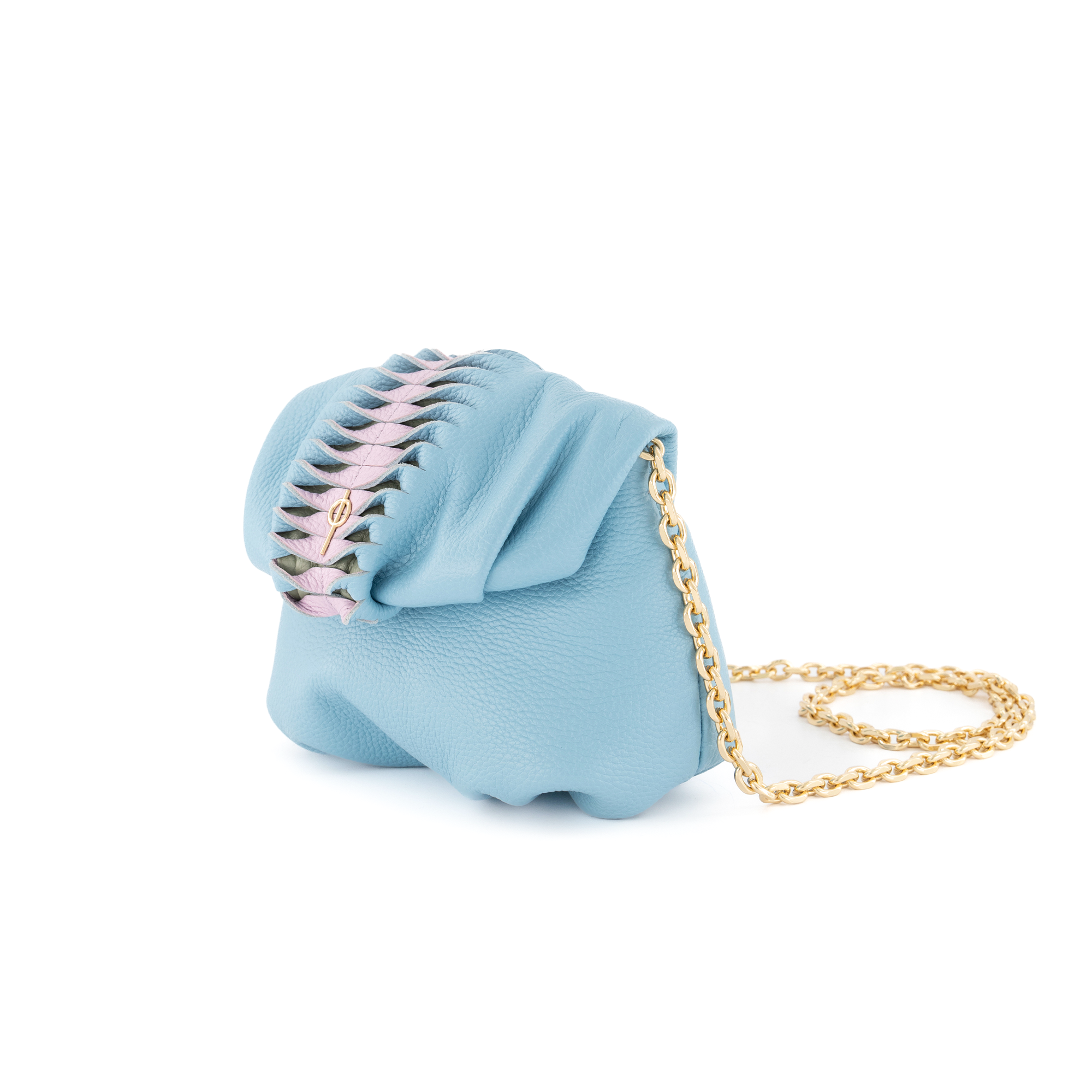 Otrera-Pastel Mini Leda Blue-Omuz Çantası-2-Milagron.com