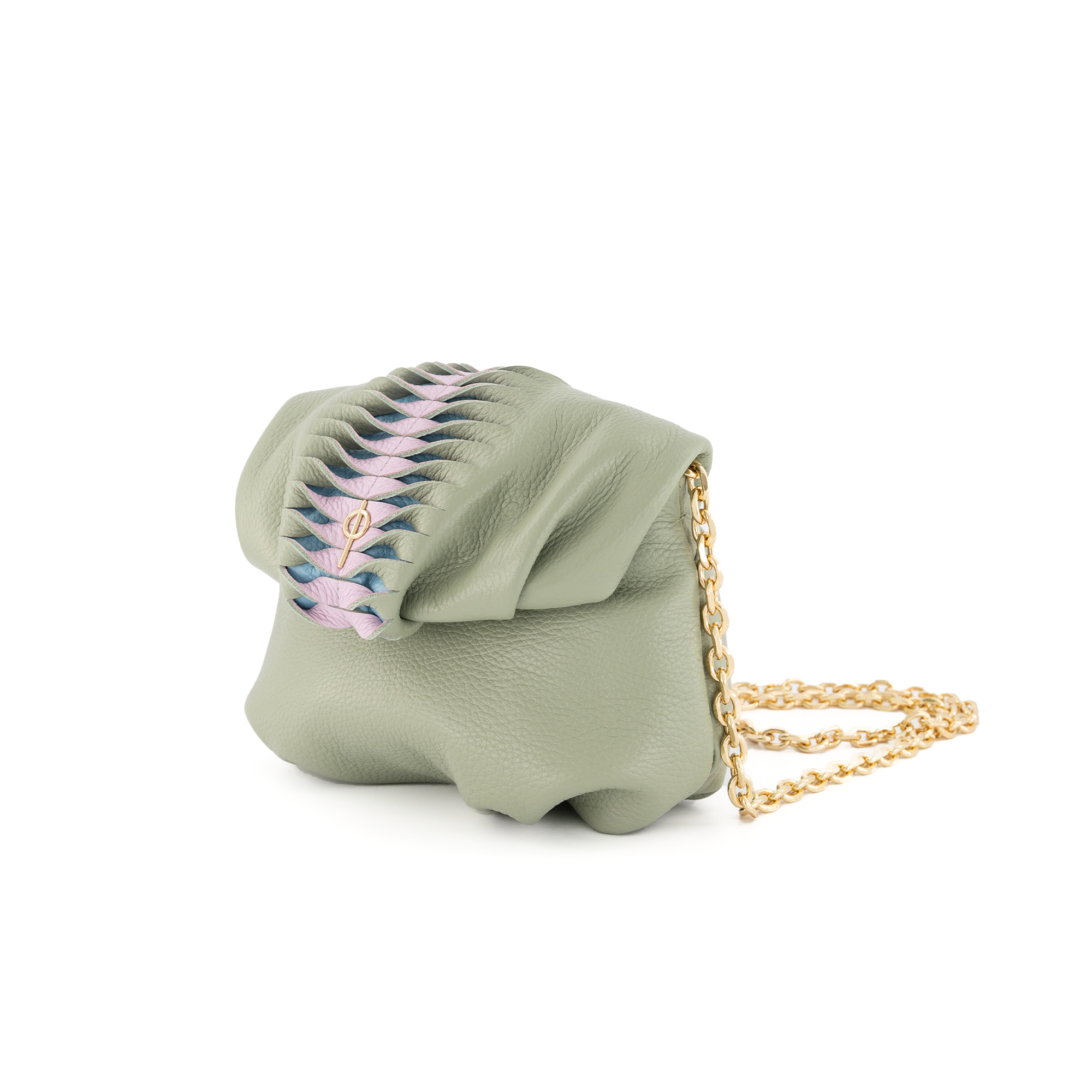 Otrera-Pastel Mini Leda Green-Omuz Çantası-2-Milagron.com