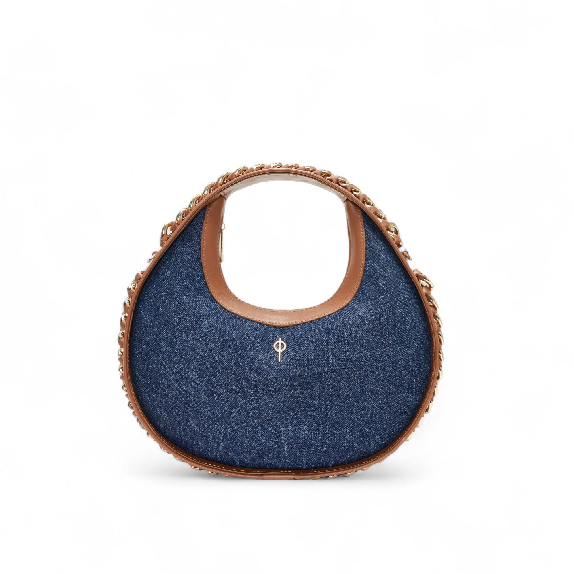 Otrera-Round Chain Bag Jean-El Çantası-1-Milagron.com