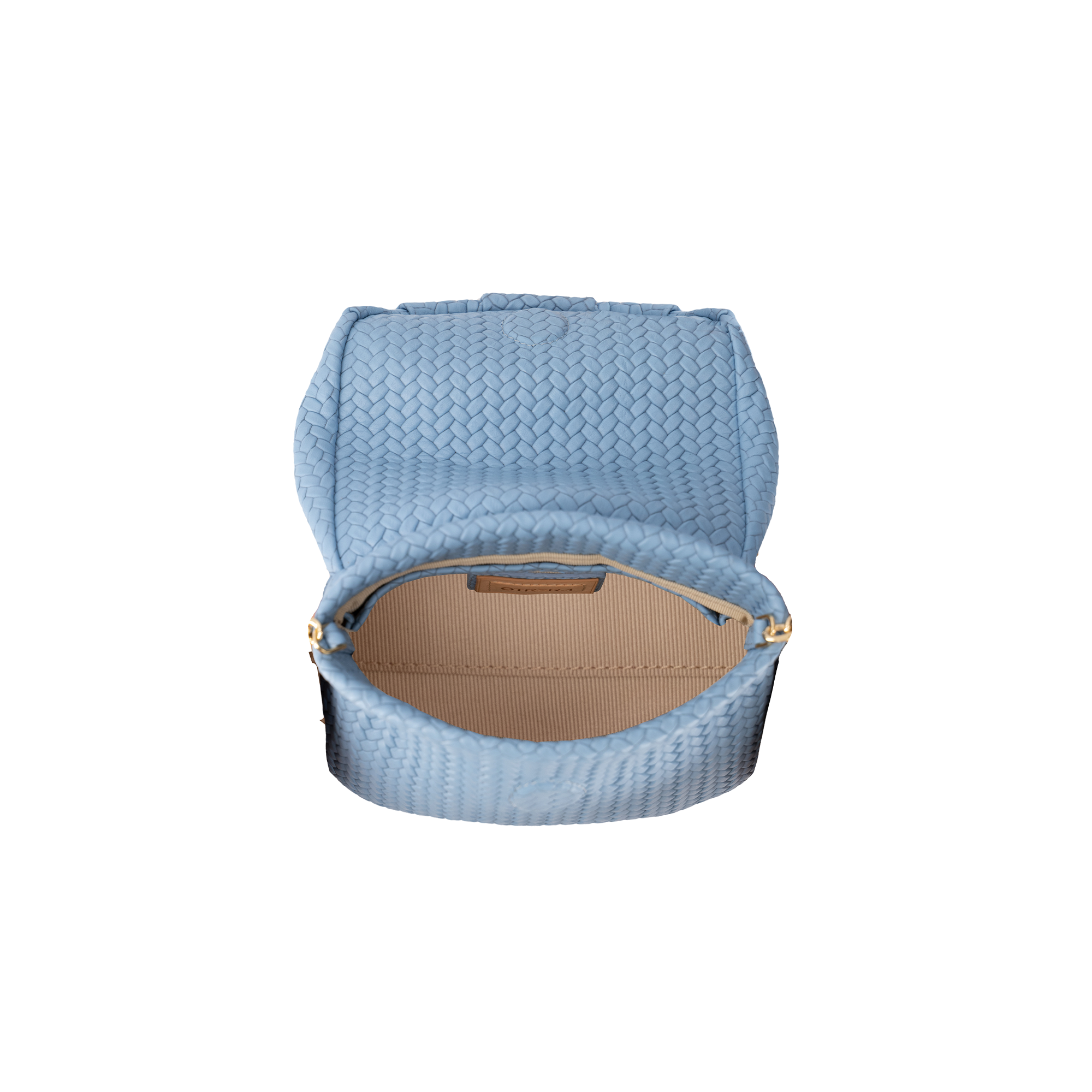 Otrera-SORUNLU - Baby Leda Braid Blue-Omuz Çantası-3-Milagron.com