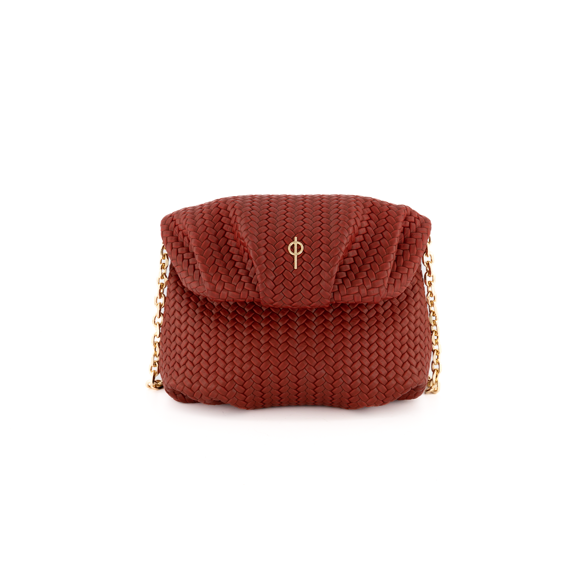 Otrera-SORUNLU - Baby Leda Braid Red-Omuz Çantası-1-Milagron.com