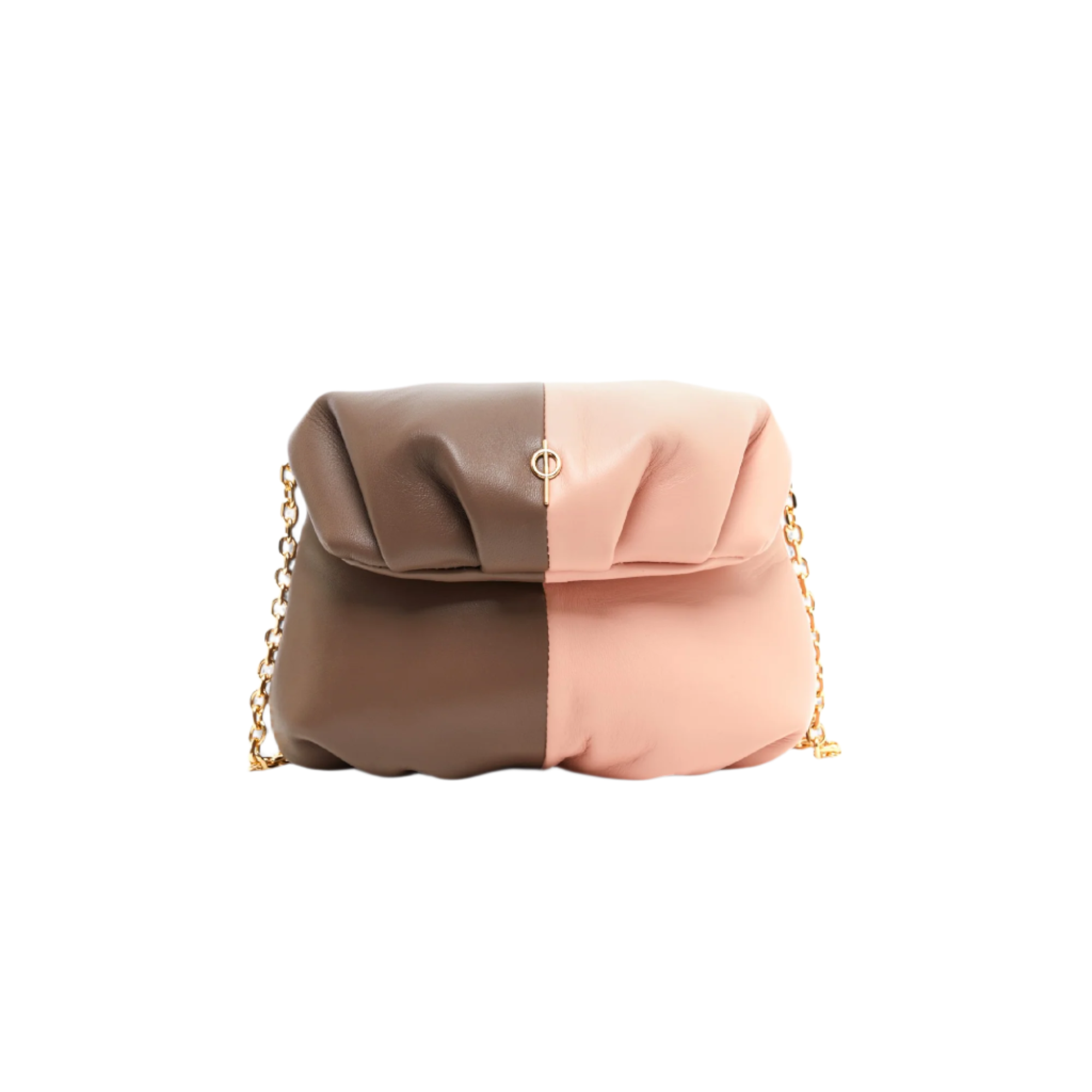 Otrera-Two Colored Baby Leda Floater Brown/Pink-Crossbody bag-1-Milagron.com