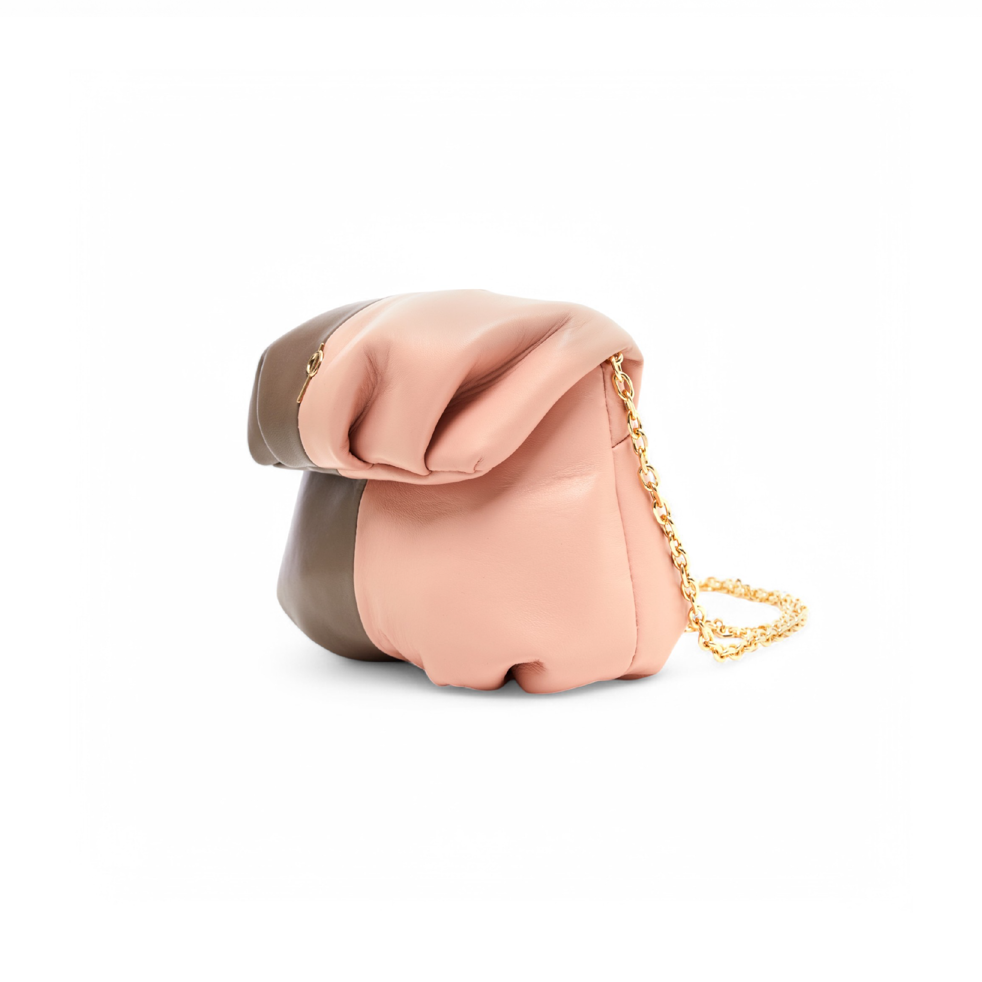 Otrera-Two Colored Baby Leda Floater Brown/Pink-Crossbody bag-2-Milagron.com