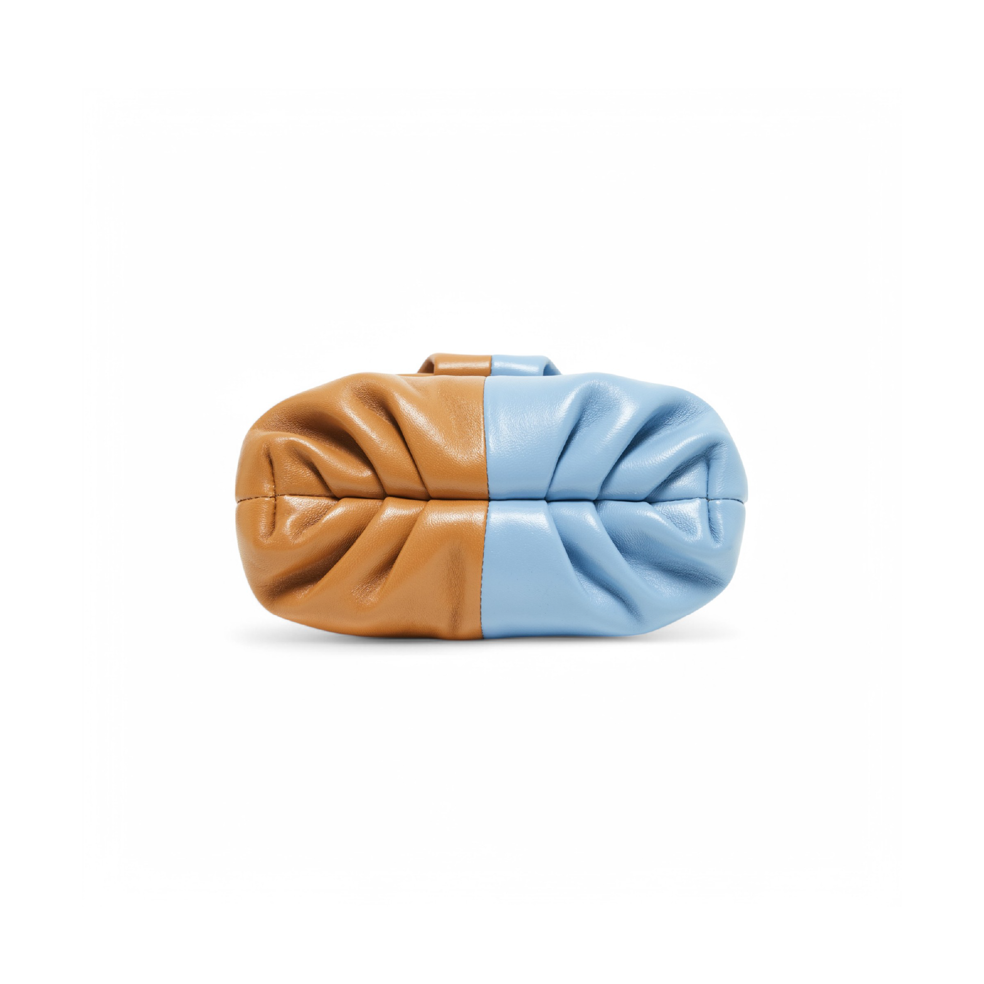 Otrera-Two Colored Baby Leda Floater Tan/Blue-Crossbody bag-3-Milagron.com