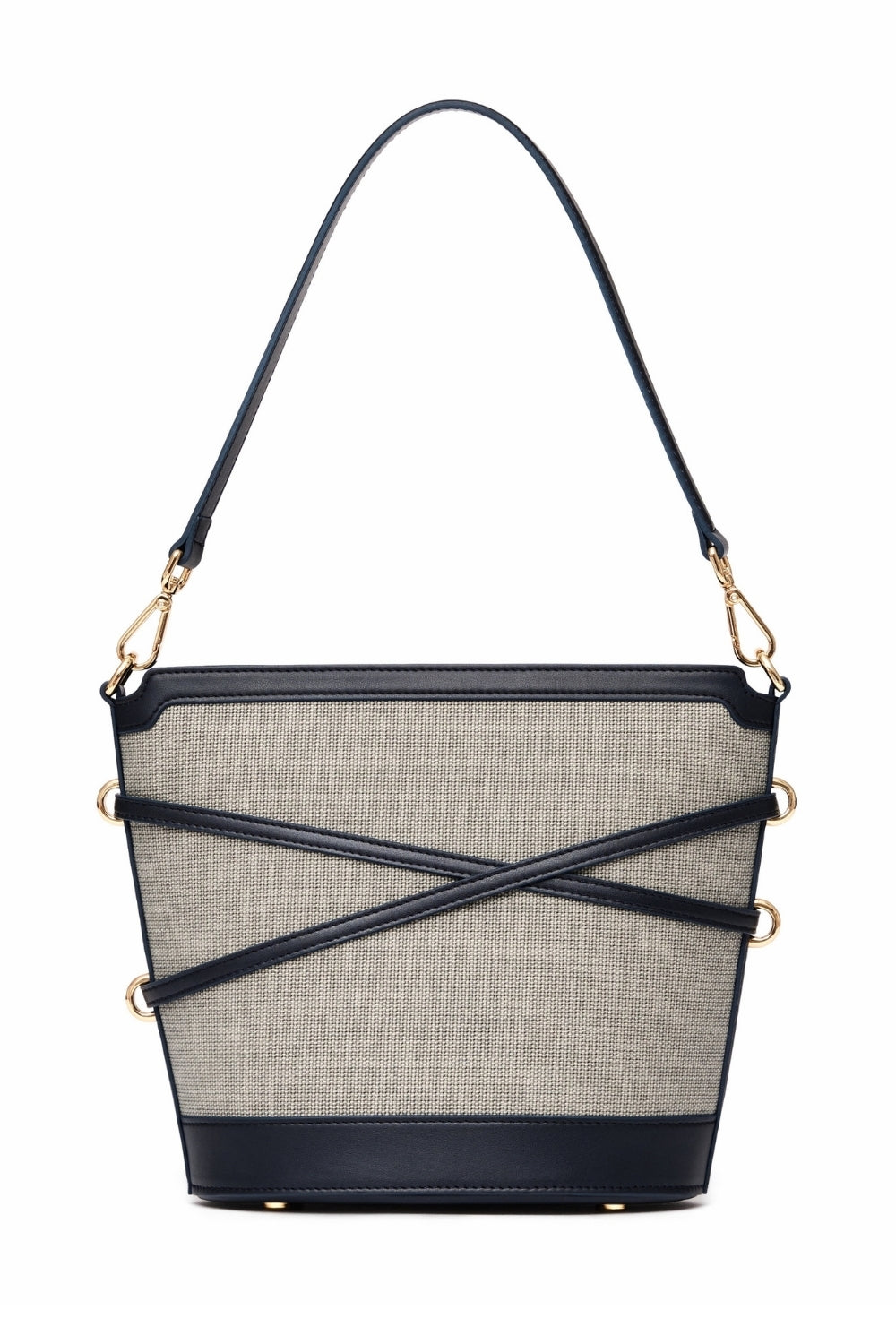 Glacier Canvas Vegan Deri Bucket Çanta - 2