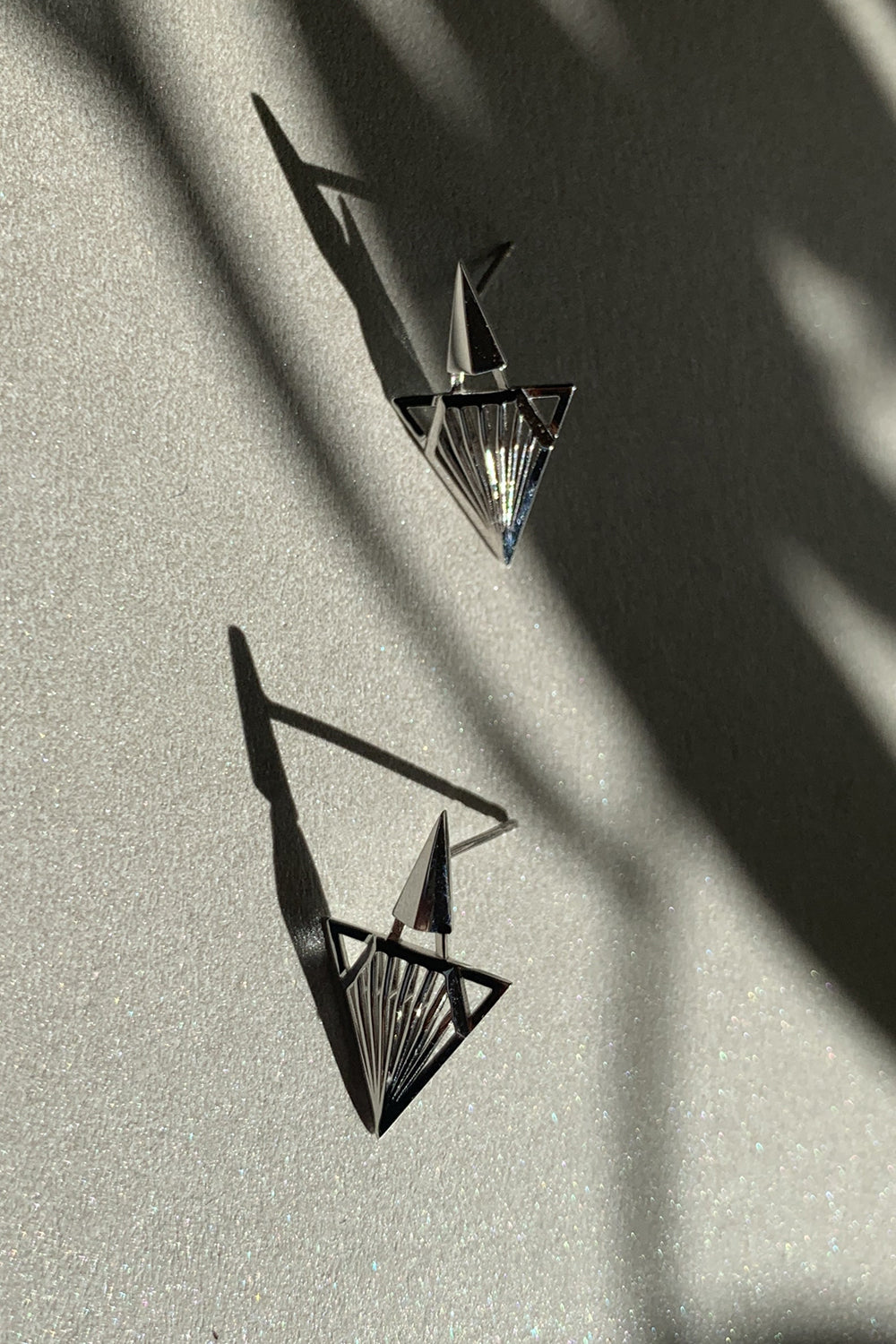 Empire Rodyum Kaplama 925 Ayar Gümüş Küpe - 3