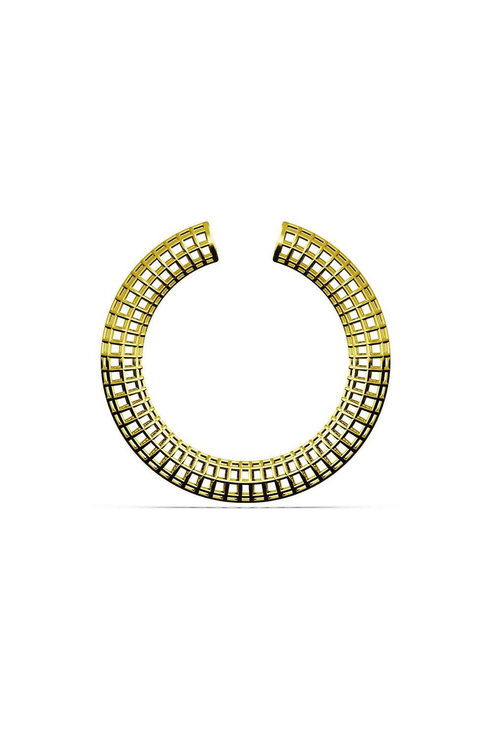 PACAL-Maxi Luki Altın Kaplama Kıkırdak Küpesi-Küpe-1-Milagron.com