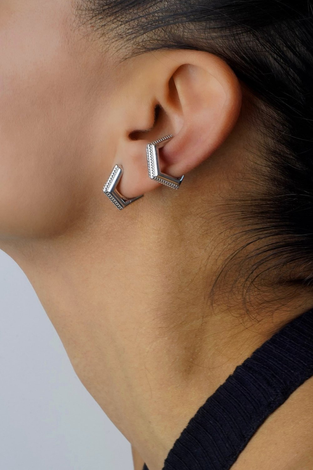 PACAL-Mini Verta Huggie Küpe-Küpe-2-Milagron.com