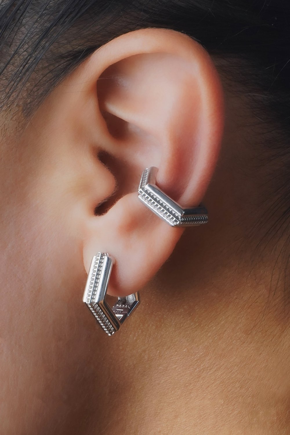 PACAL-Verta Huggie Küpe-Küpe-4-Milagron.com