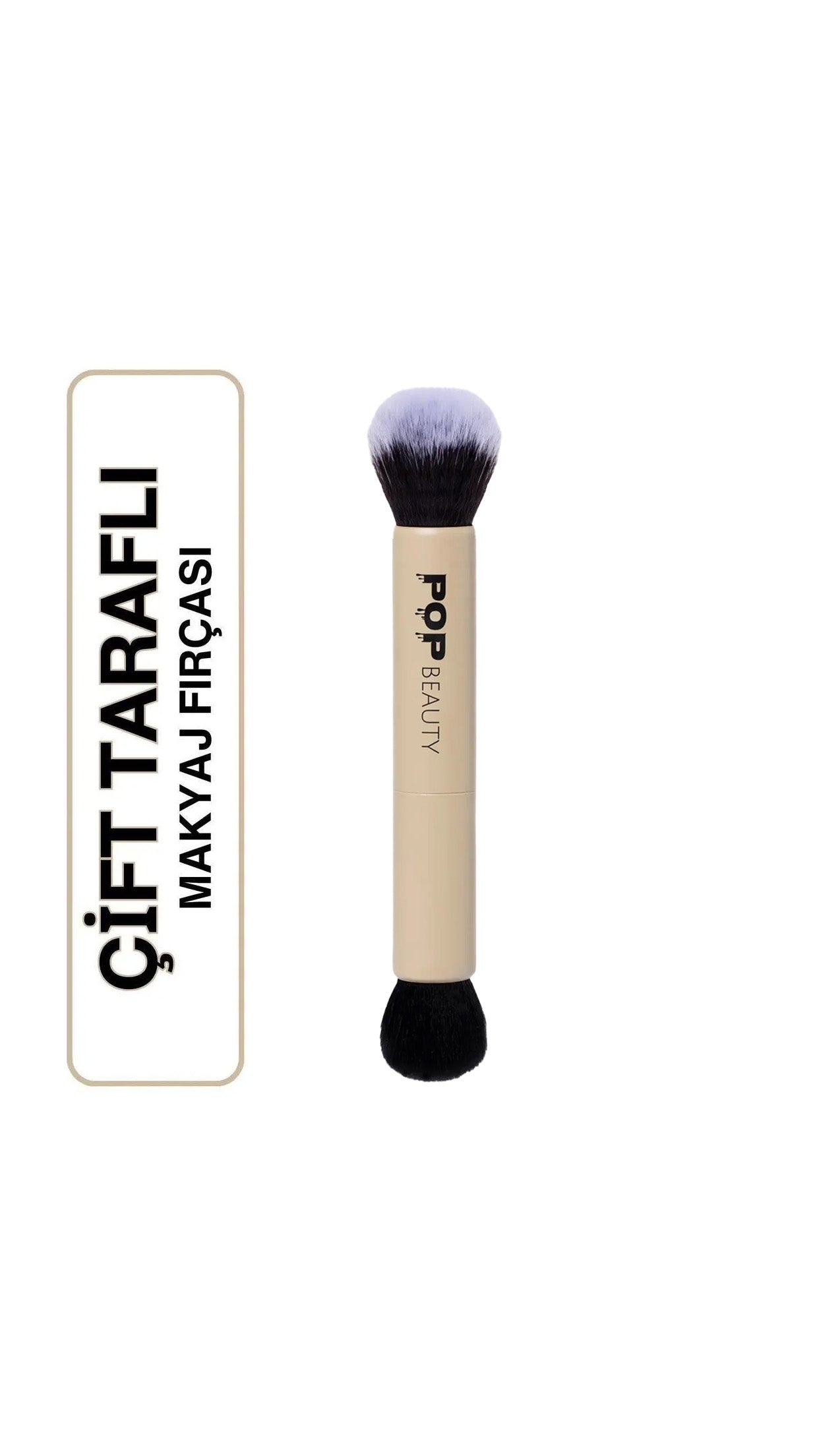 POP Beauty-Çift Taraflı Makyaj Fırçası - Duo Brush-Makyaj Fırçası-1-Milagron.com