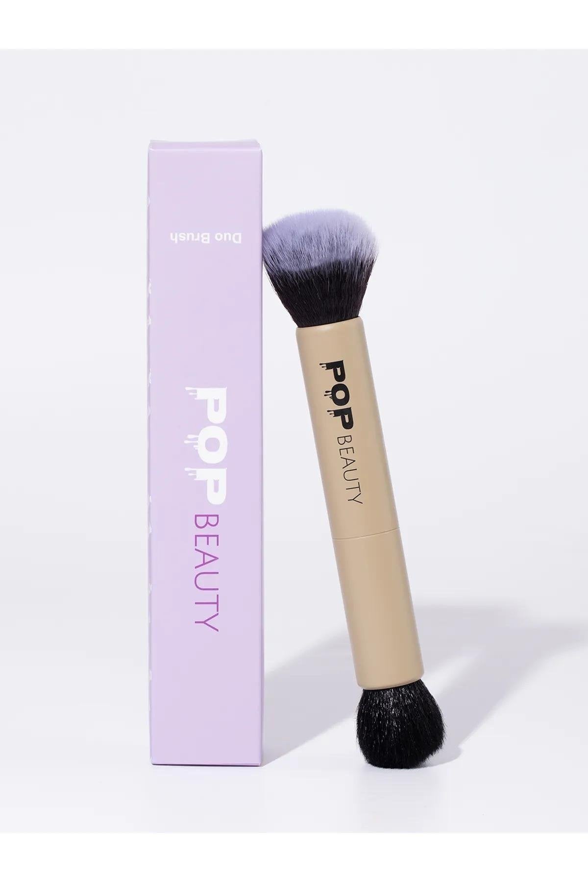 POP Beauty-Çift Taraflı Makyaj Fırçası - Duo Brush-Makyaj Fırçası-4-Milagron.com