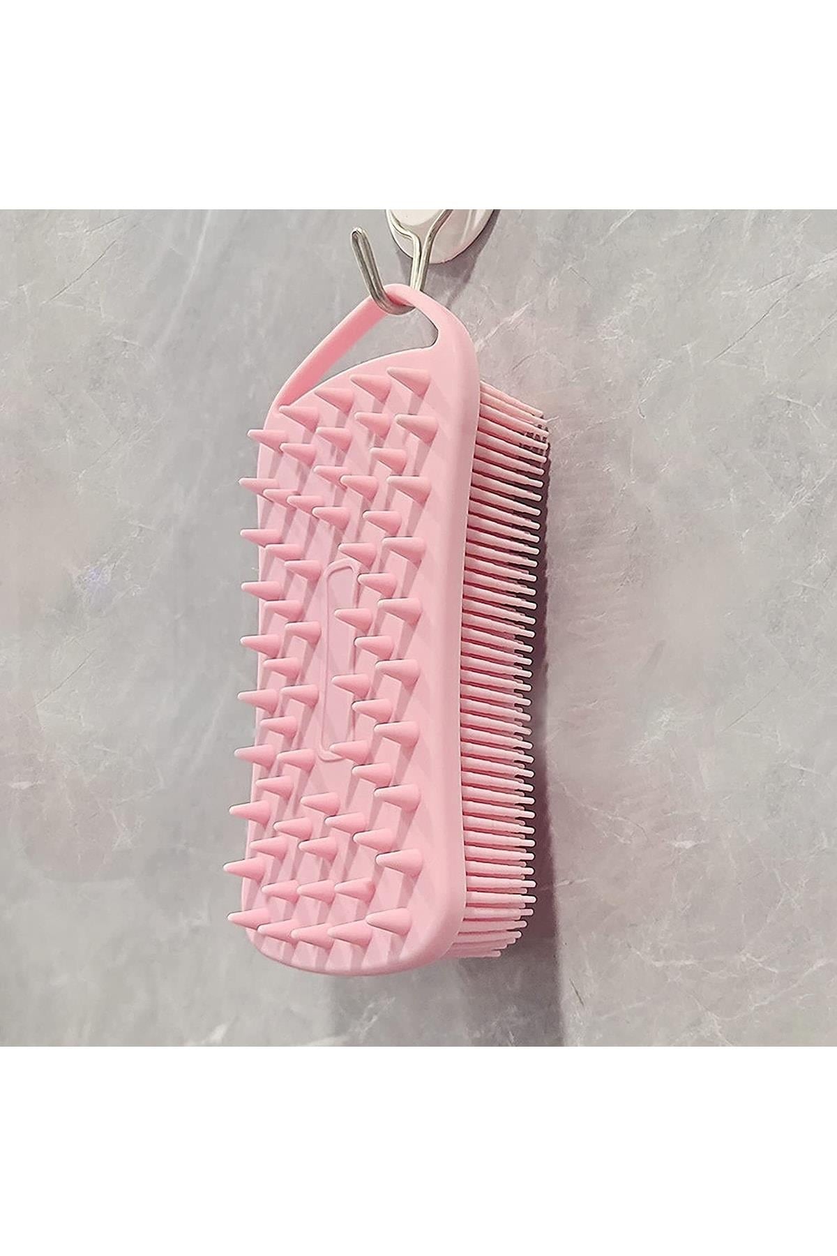 POP Beauty-Çift Taraflı Silikon Vücut Ve Saç Bakım Fırçası - Şampuan Tarağı-Fırça & Tarak-2-Milagron.com