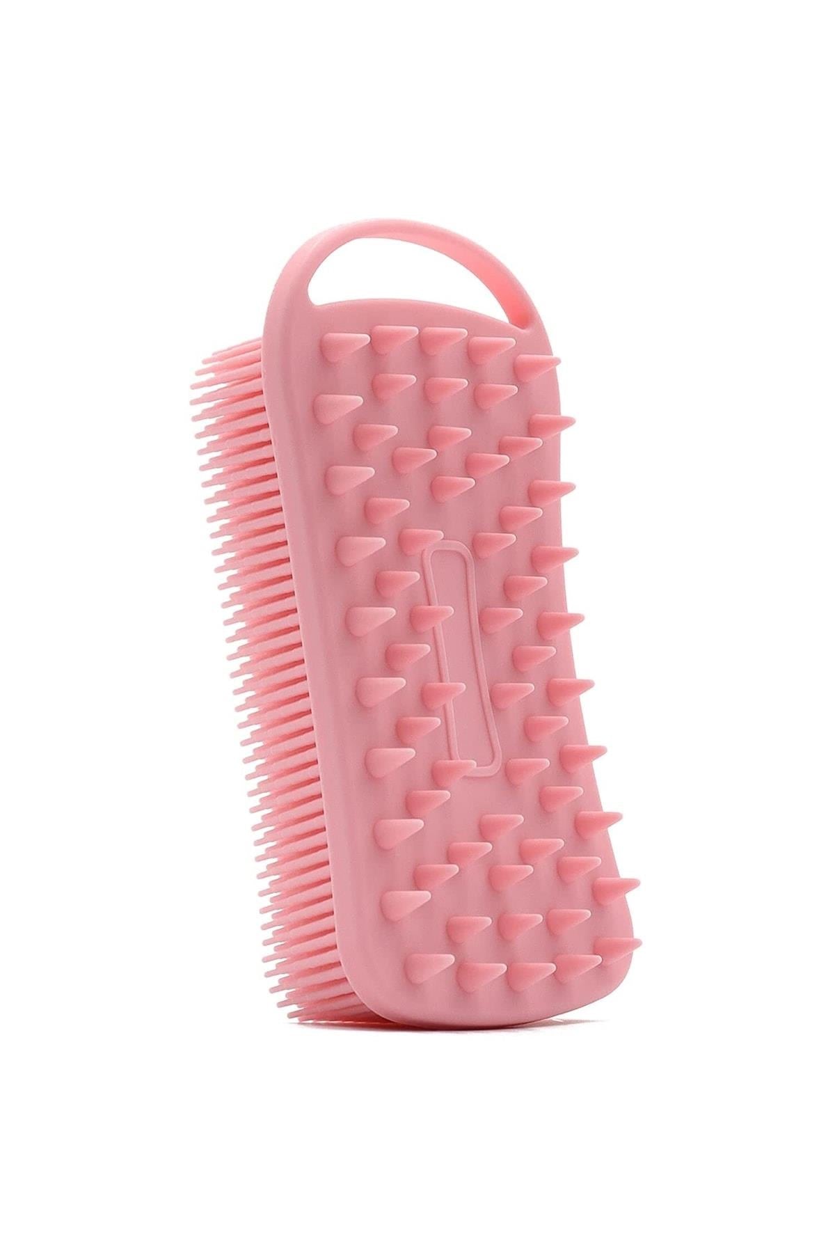 POP Beauty-Çift Taraflı Silikon Vücut Ve Saç Bakım Fırçası - Şampuan Tarağı-Fırça & Tarak-4-Milagron.com