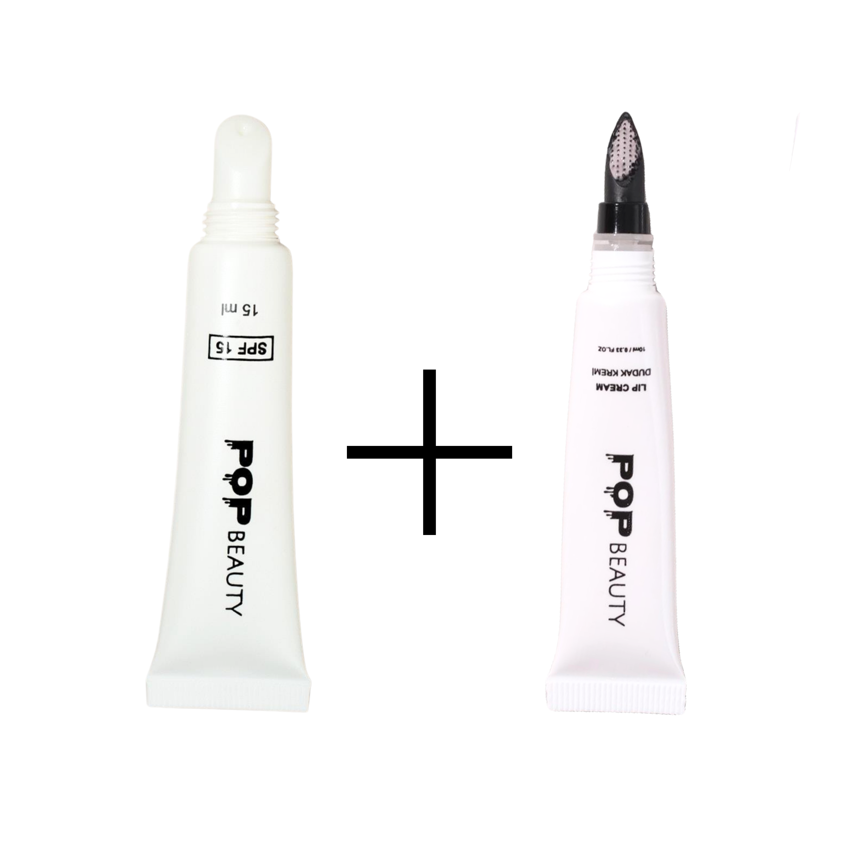 POP Beauty-Dudak Nemlendiricisi - Lip Gloss & Peeling Yapan Dudak Kremi Set-Cilt Bakım Setleri-1-Milagron.com