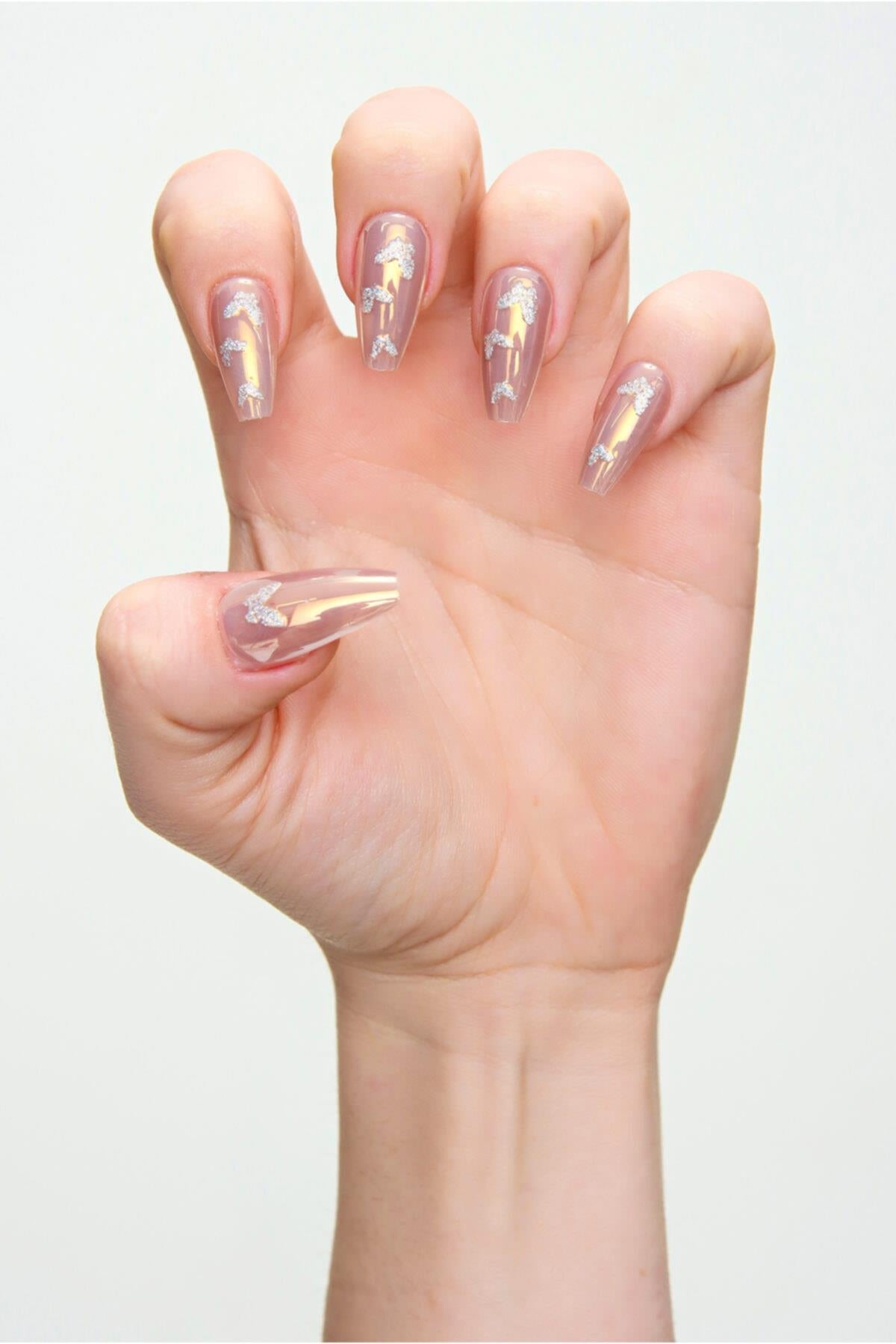 POP Beauty-Kadın Desenli Takma Tırnak Zararsız Yapıştırıcı-Takma Tırnak ve Aksesuarları-3-Milagron.com